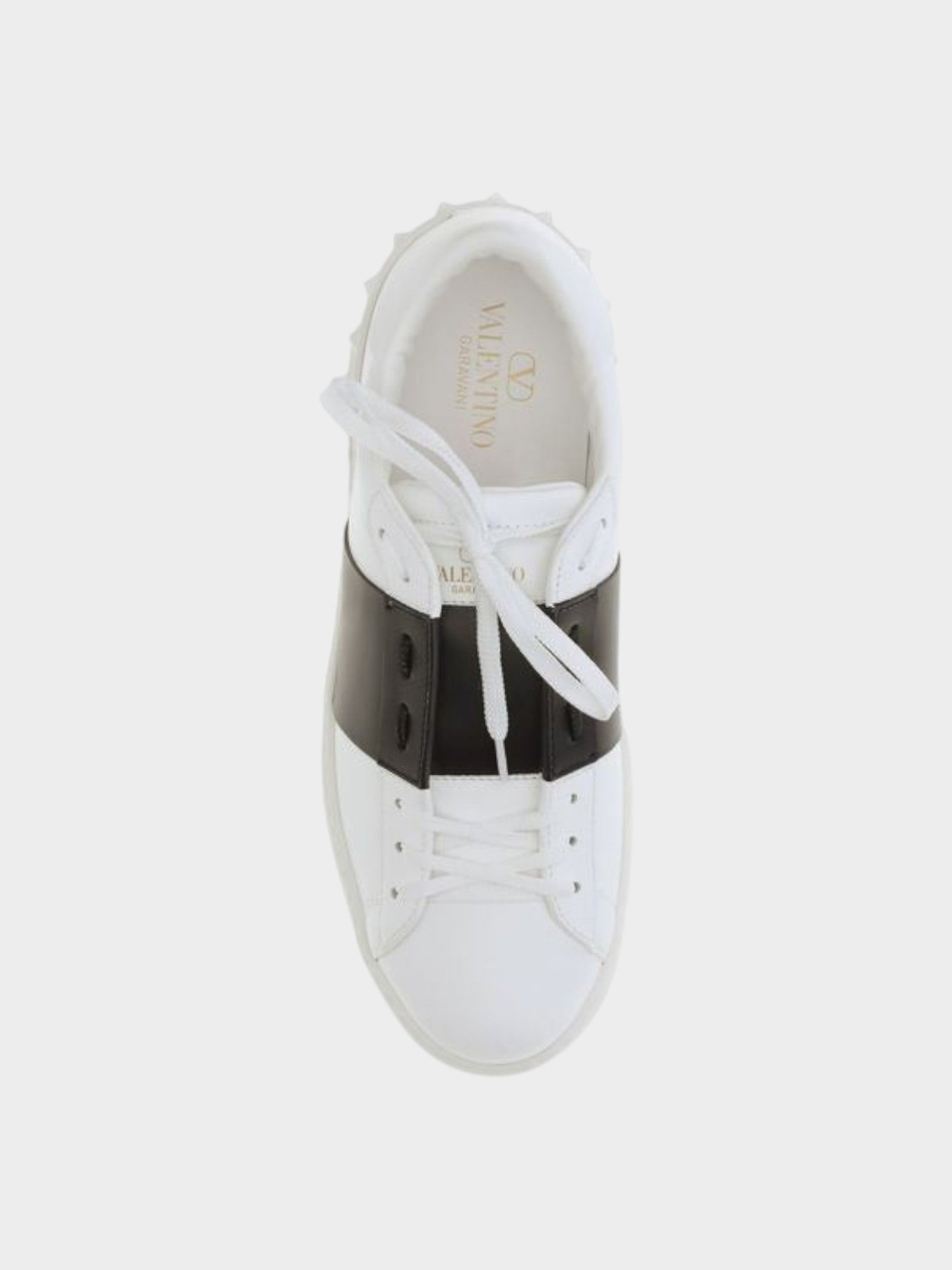 Valentino Garavani Blue Calf Leather Bos Taurus Low Top Sneakers-thumbmail-4