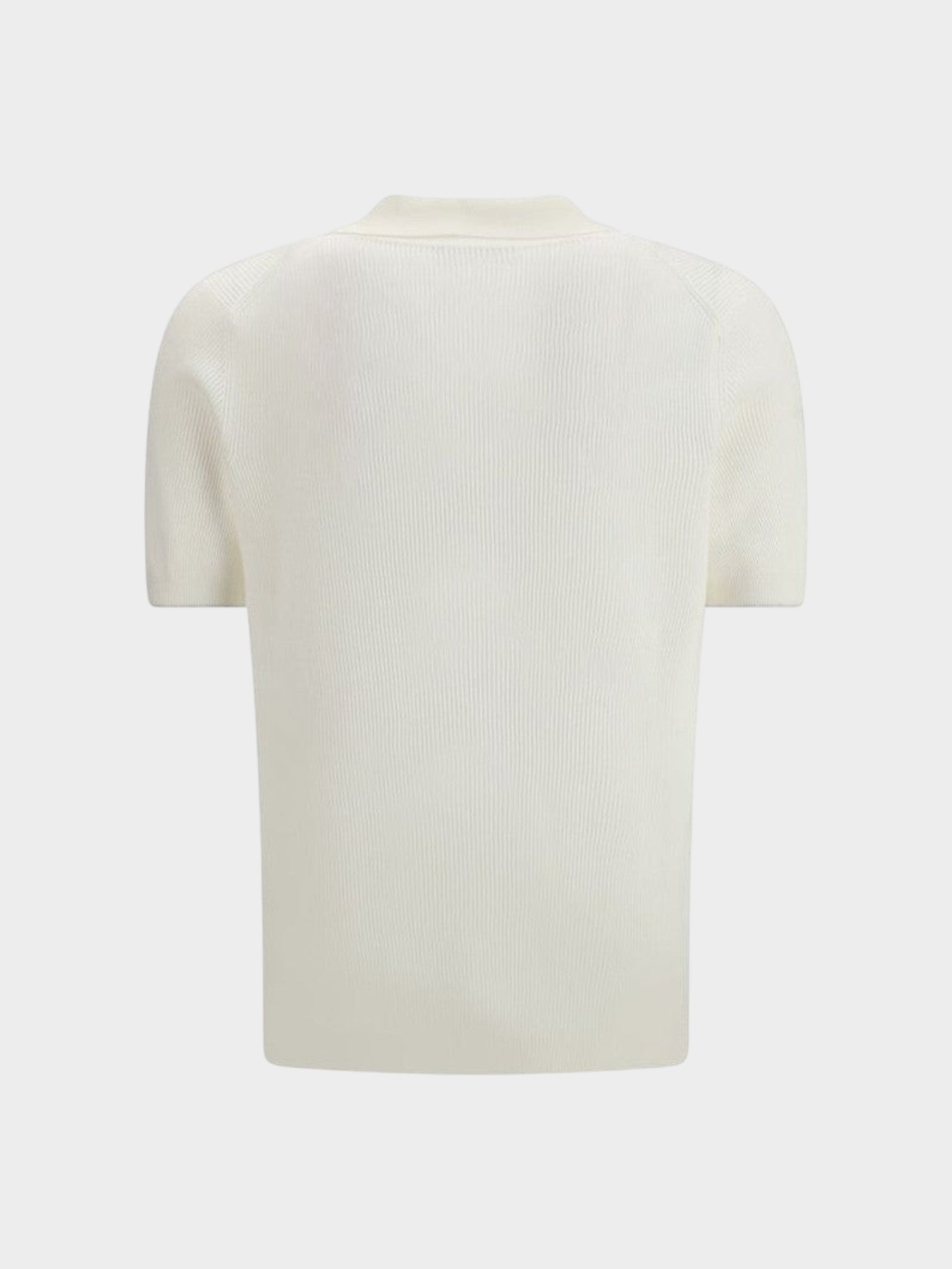 Brunello Cucinelli White Cotton Polo Shirt-thumbmail-2