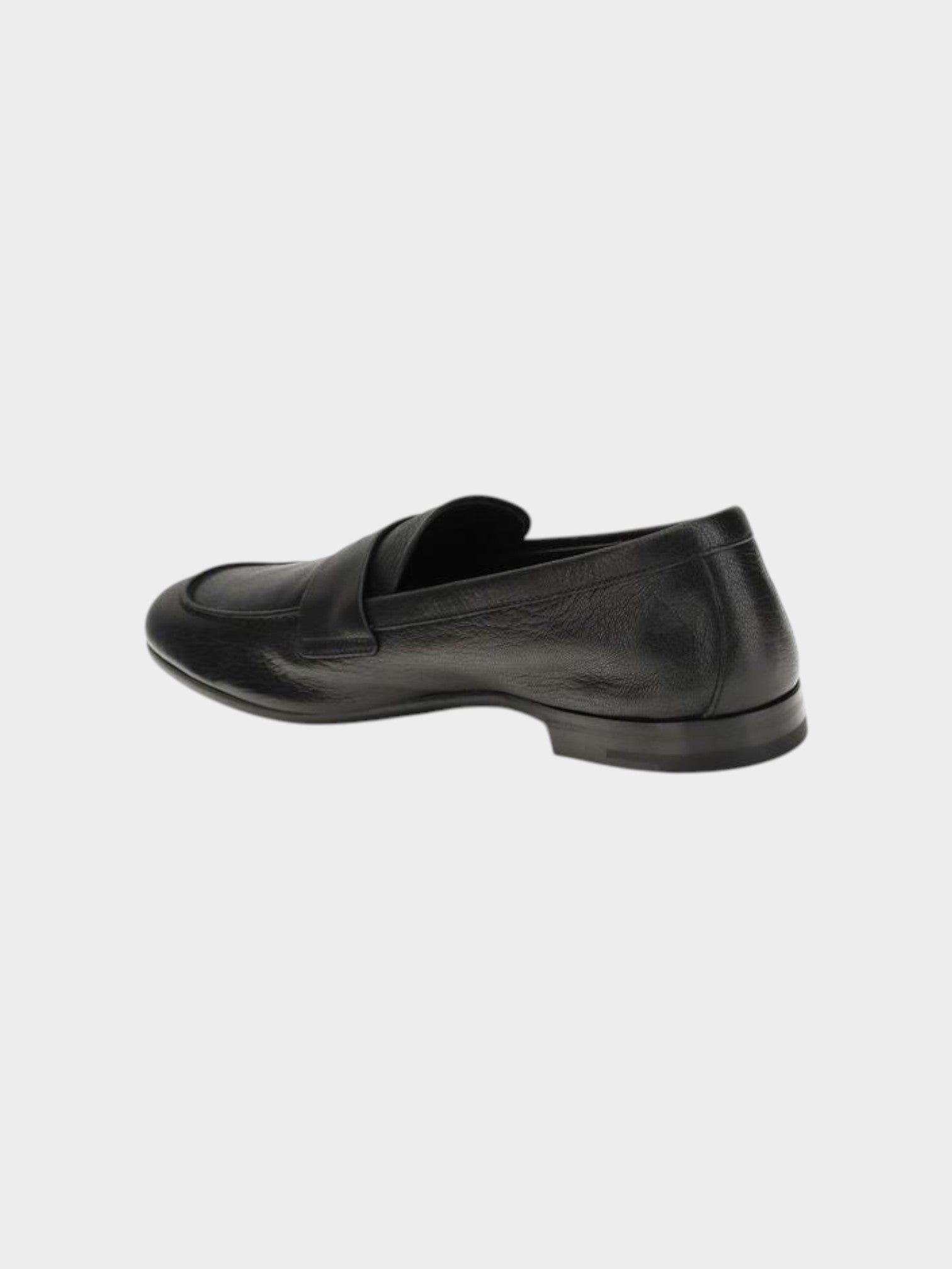Prada Black Goatskin Slip-On Loafers-thumbmail-3
