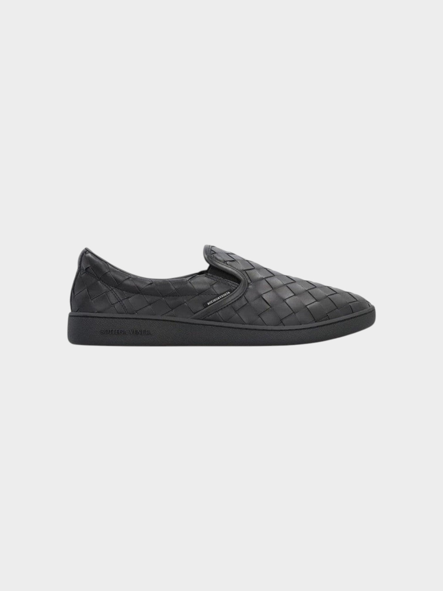Bottega Veneta Black Calfskin Low Top Sneakers
