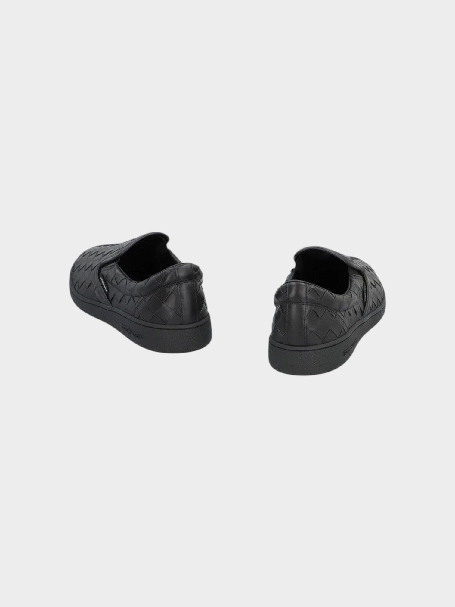 Bottega Veneta Black Calfskin Low Top Sneakers-thumbmail-3