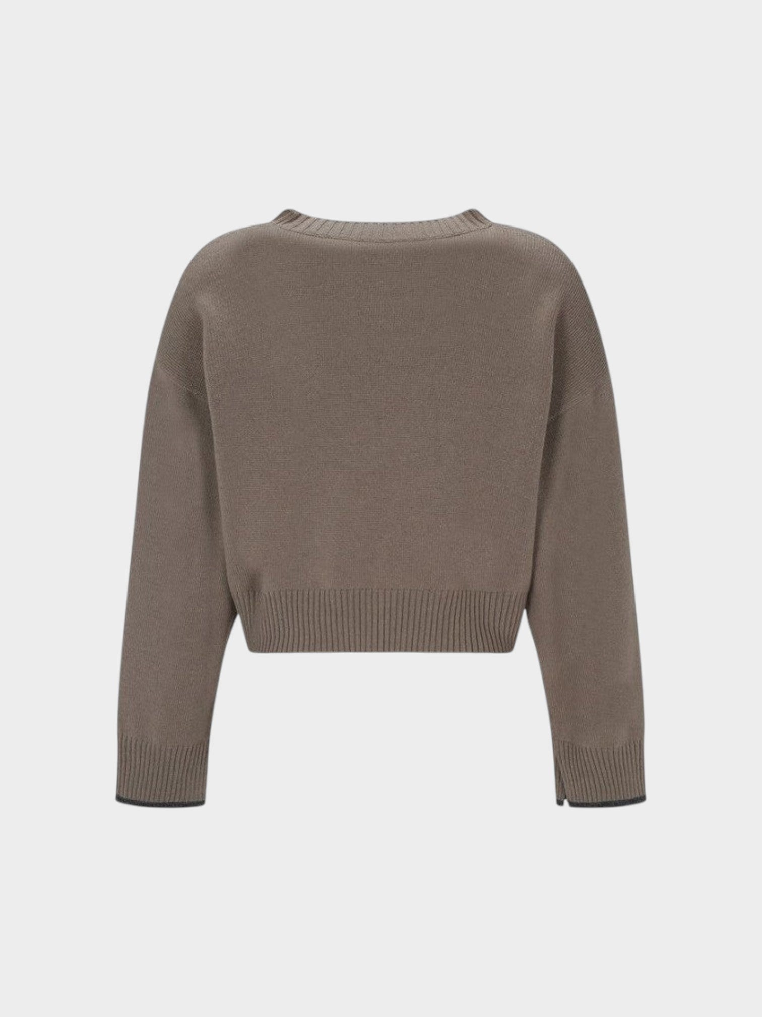 Brunello Cucinelli Beige Cashmere Sweater-thumbmail-2
