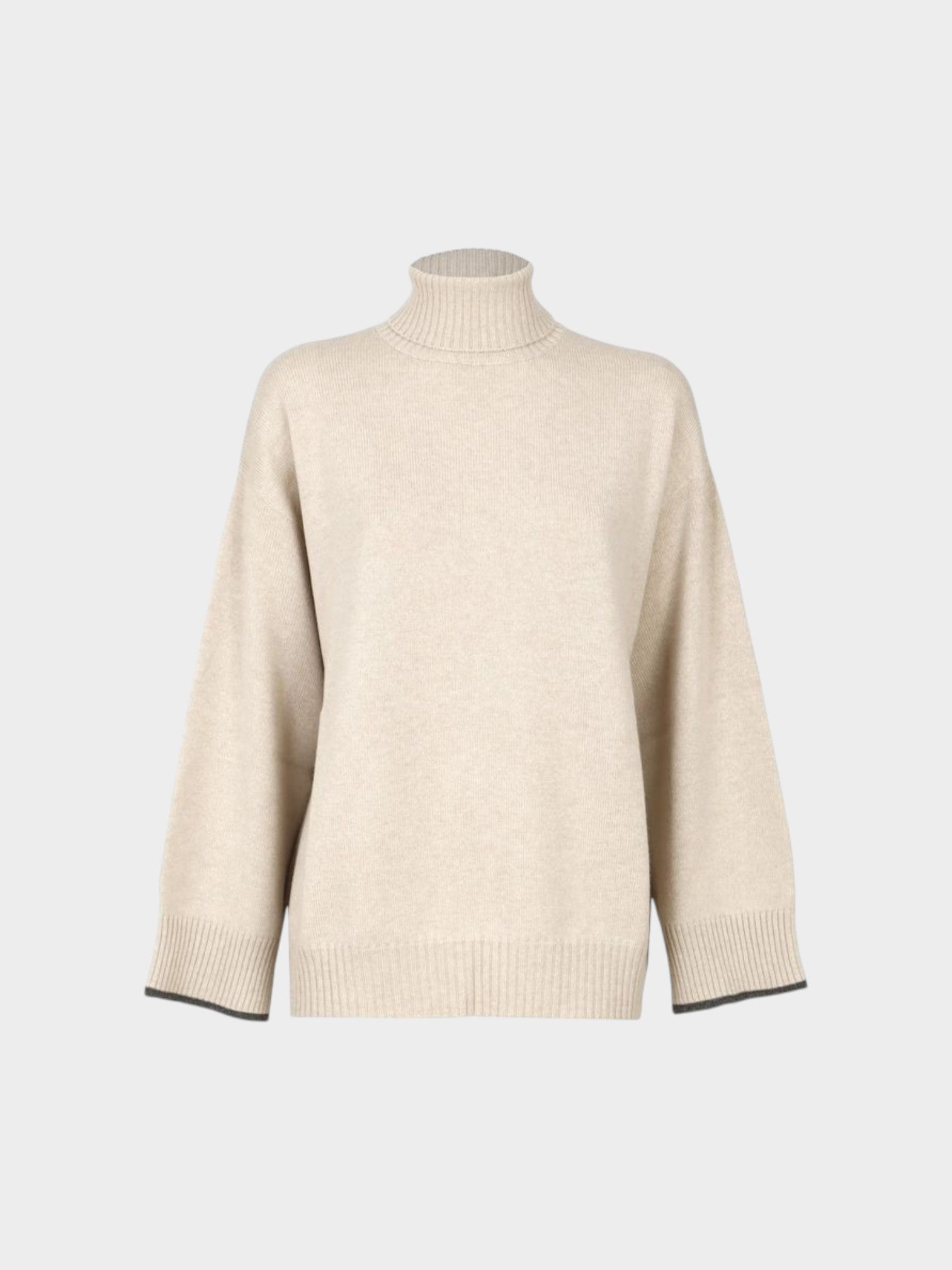 Brunello Cucinelli Beige Cashmere Sweater