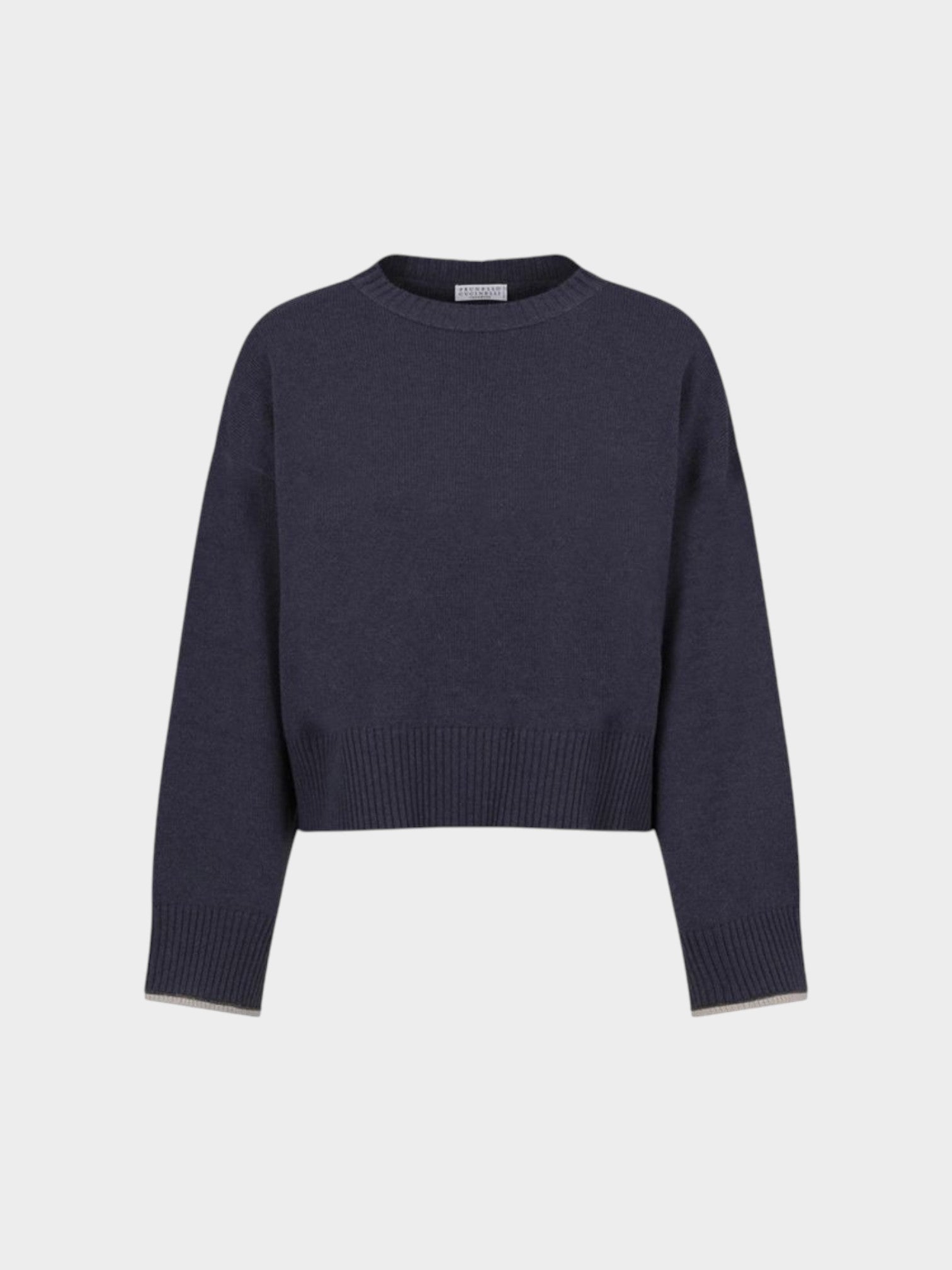 Brunello Cucinelli Blue Cashmere Sweater