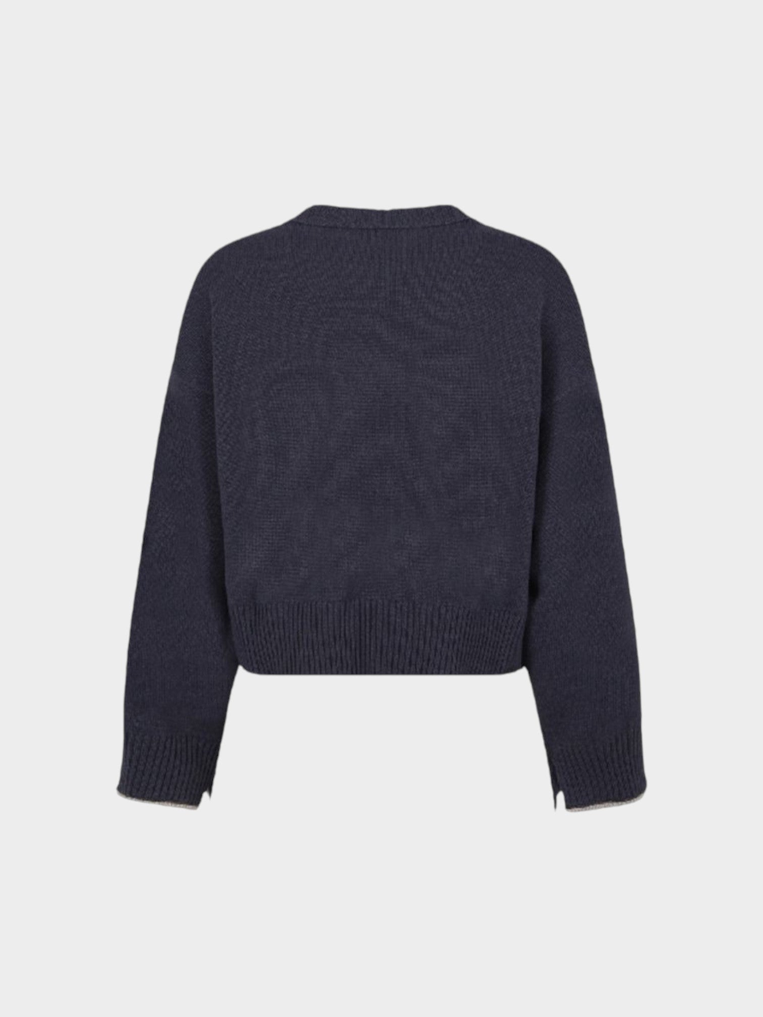 Brunello Cucinelli Blue Cashmere Sweater-thumbmail-2