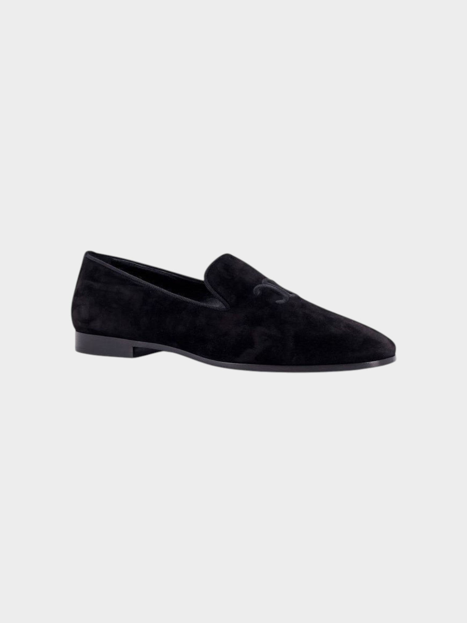 Celine Black Calfskin Slip-On Loafers-thumbmail-2