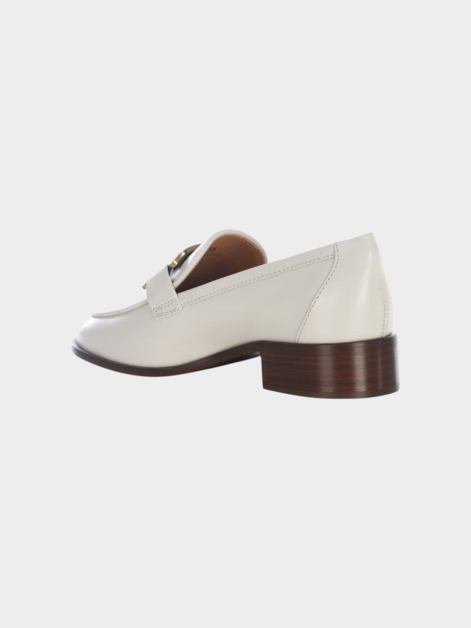 Tod's White Calfskin Slip-On Loafers-thumbmail-3