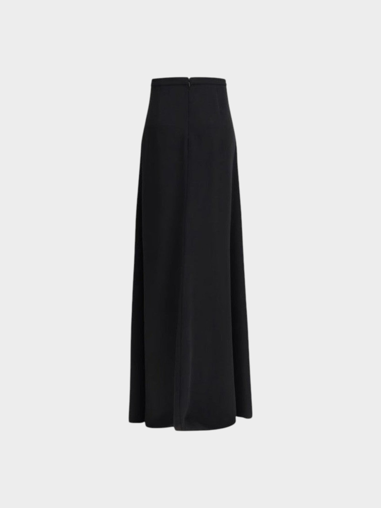 Valentino Black Silk Long Skirt-thumbmail-2