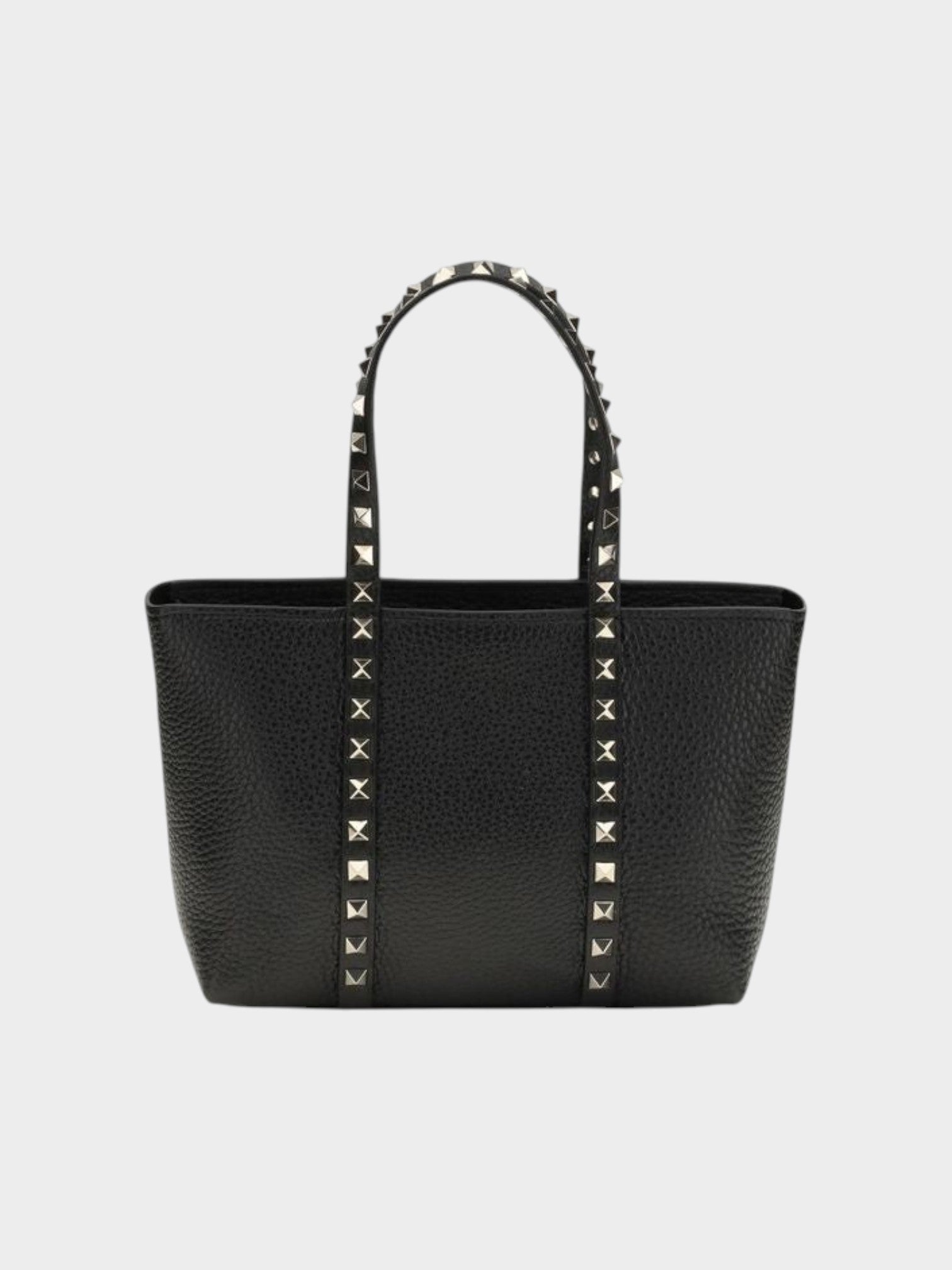 Valentino Garavani Black Calf Leather Bos Taurus Shoulder Bag