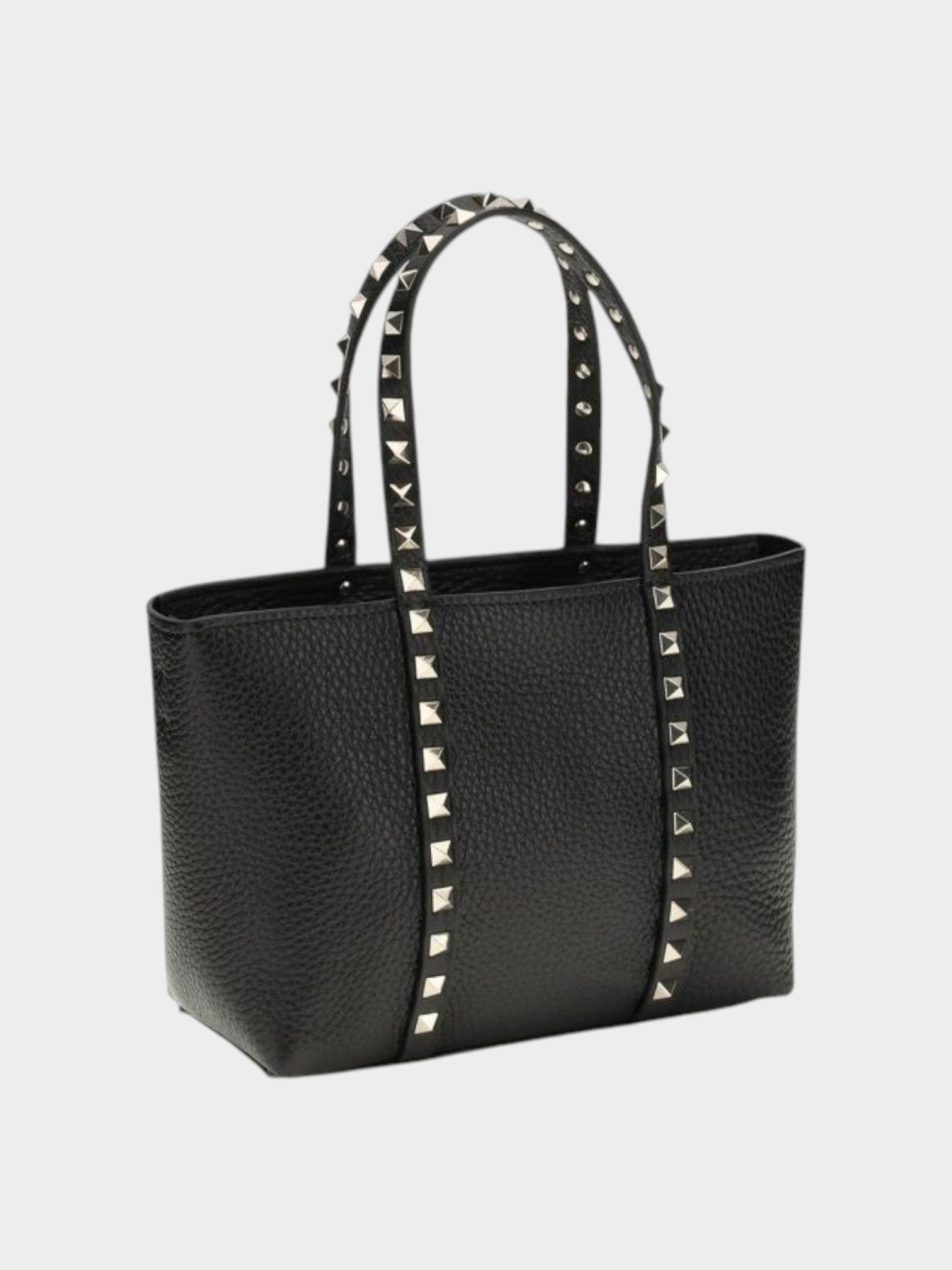 Valentino Garavani Black Calf Leather Bos Taurus Shoulder Bag-thumbmail-2