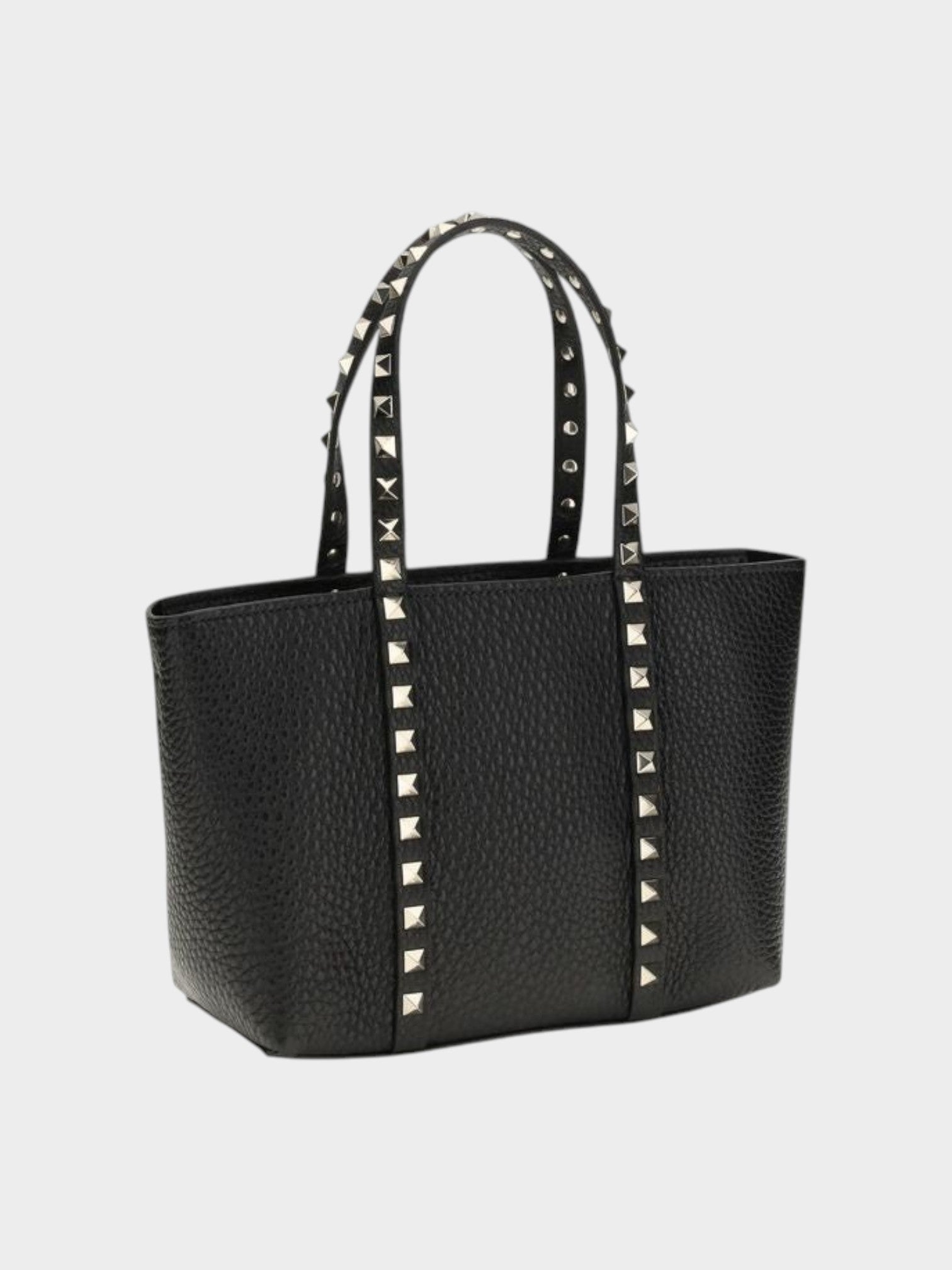 Valentino Garavani Black Calf Leather Bos Taurus Shoulder Bag-thumbmail-3