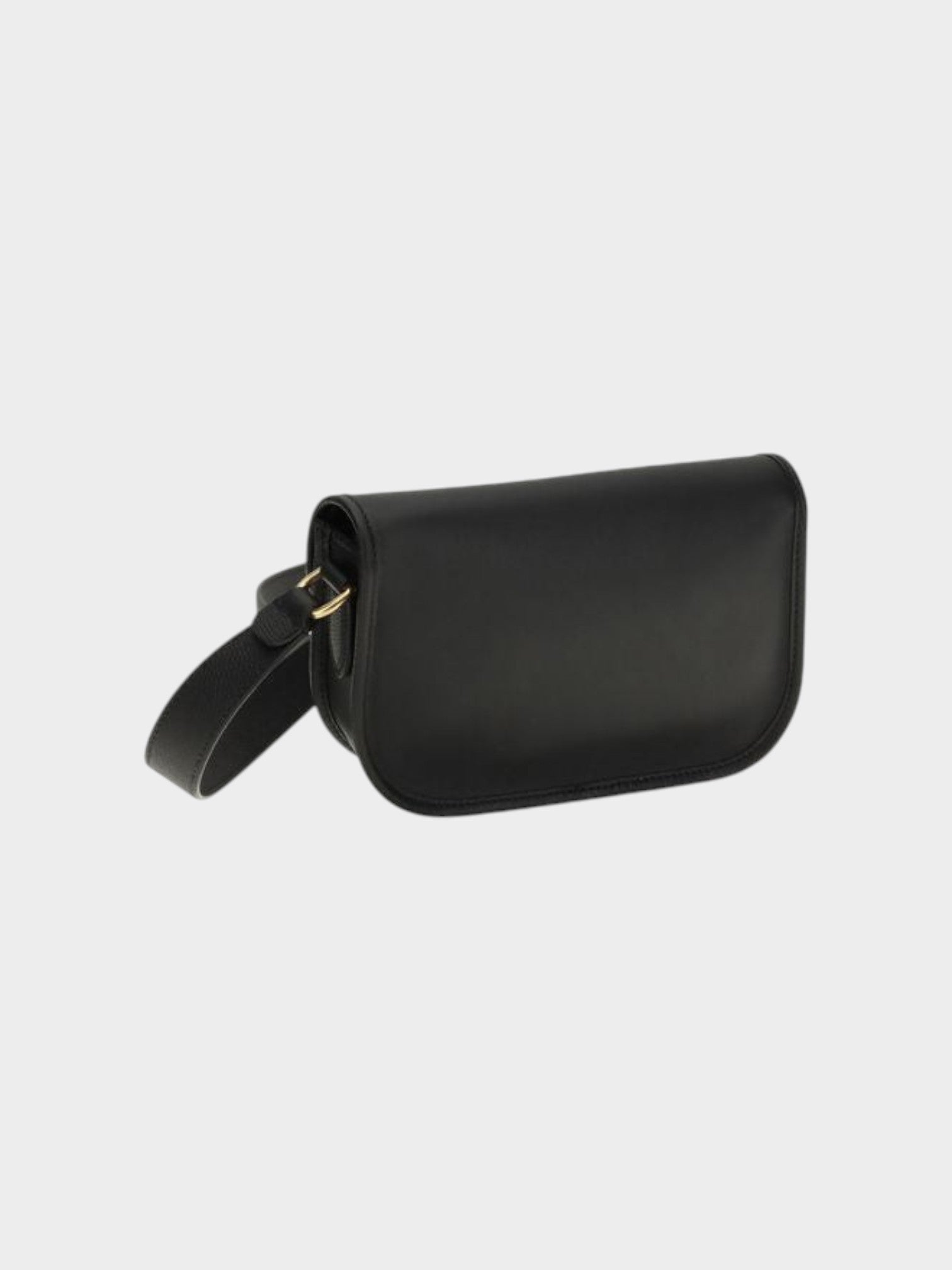 Valentino Garavani Black Calf Leather Bos Taurus Shoulder Bag-thumbmail-3