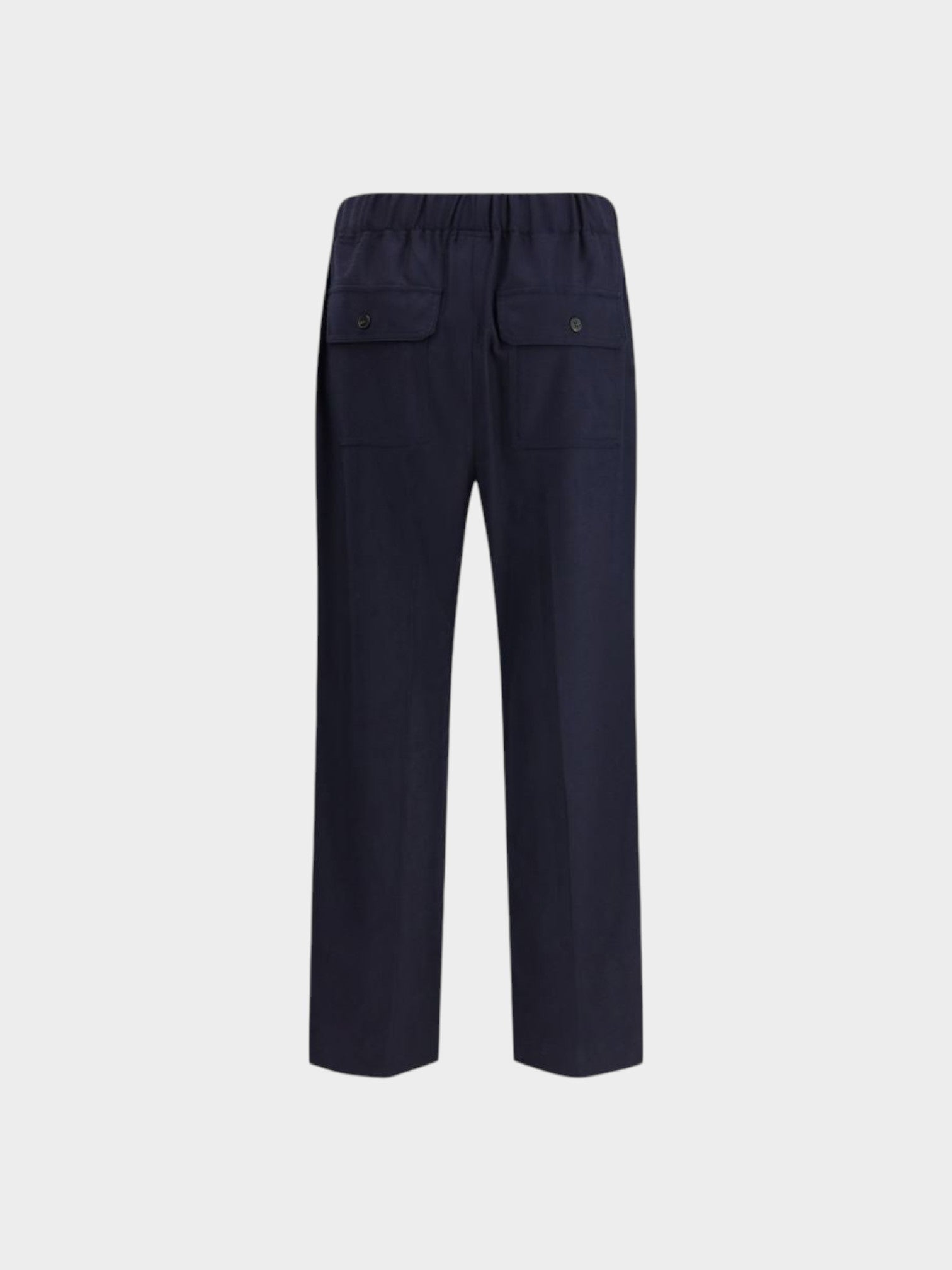 Max Mara Blue Wool Casual Pants-thumbmail-2