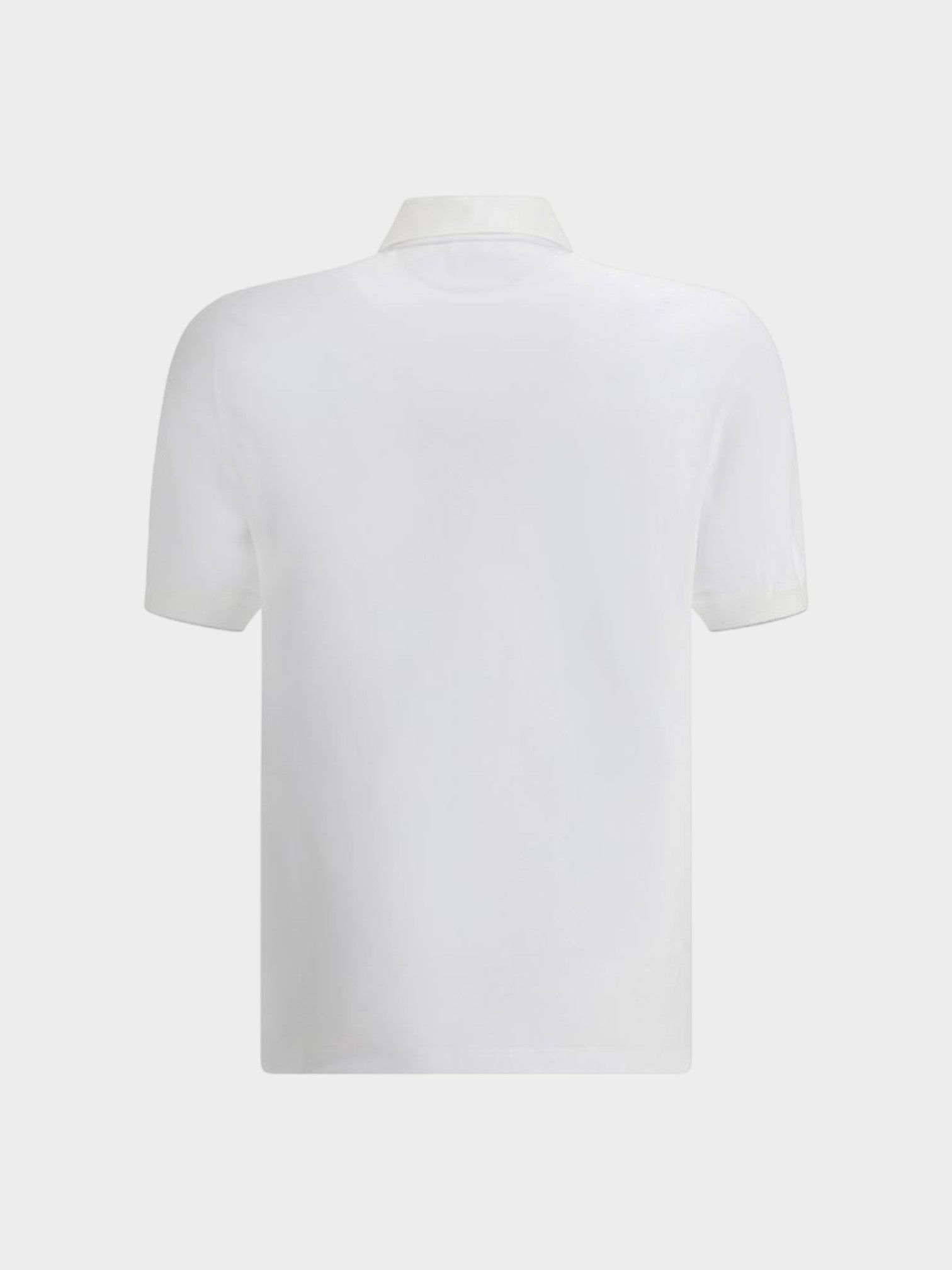 Brunello Cucinelli White Cotton Polo Shirt-thumbmail-2