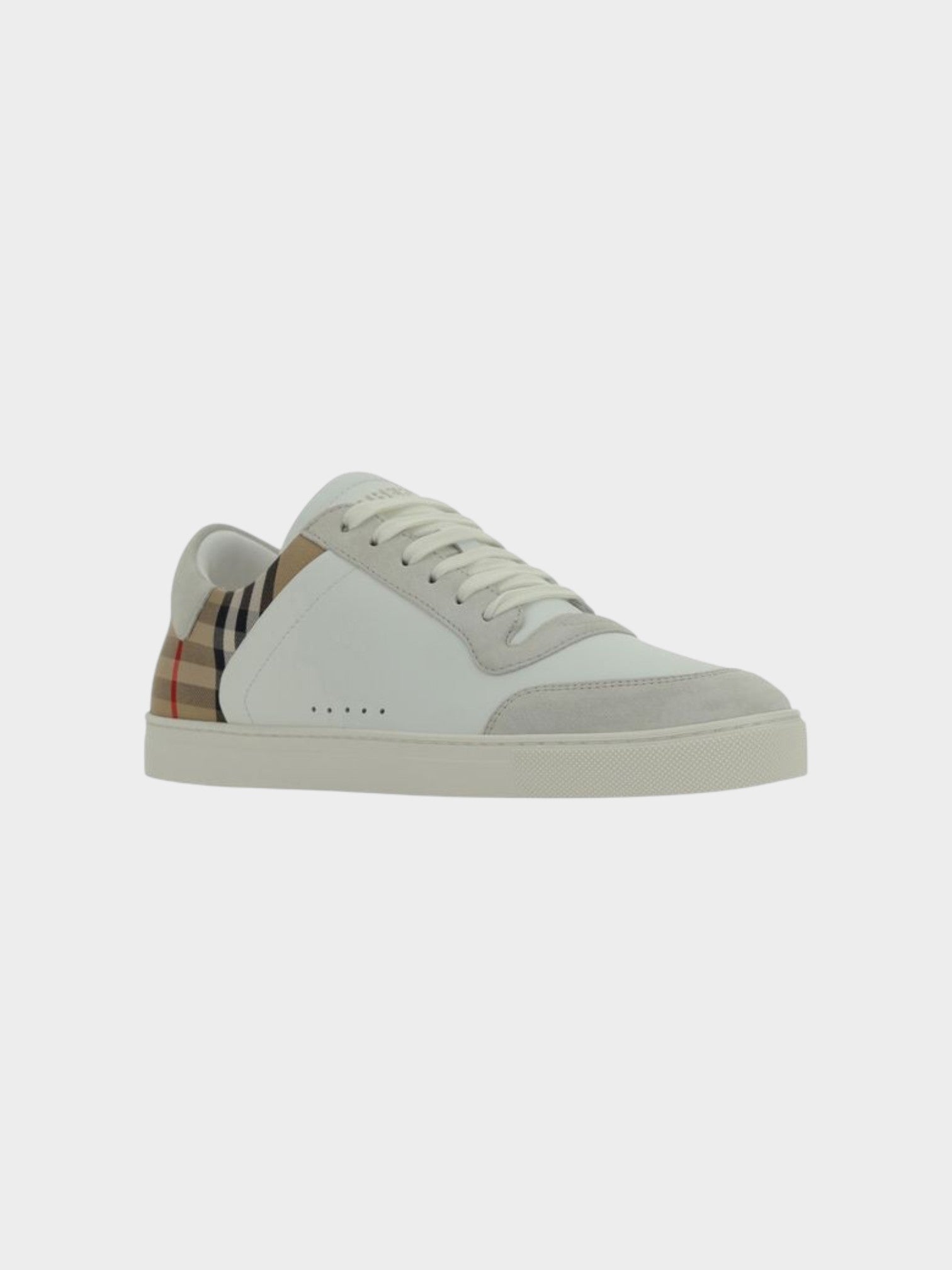 Burberry White Rubber Low Top Sneakers-thumbmail-2