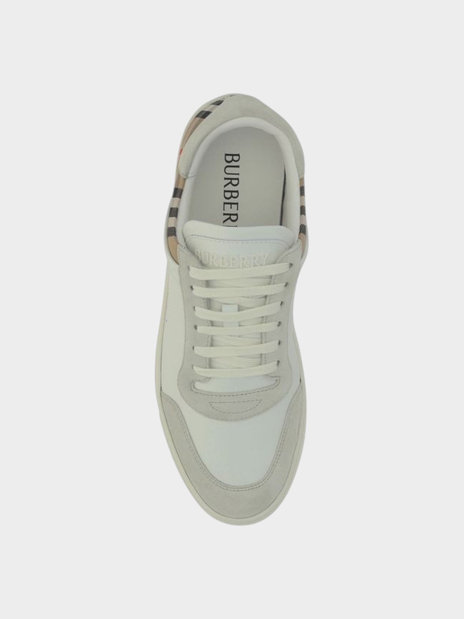 Burberry White Rubber Low Top Sneakers-thumbmail-4