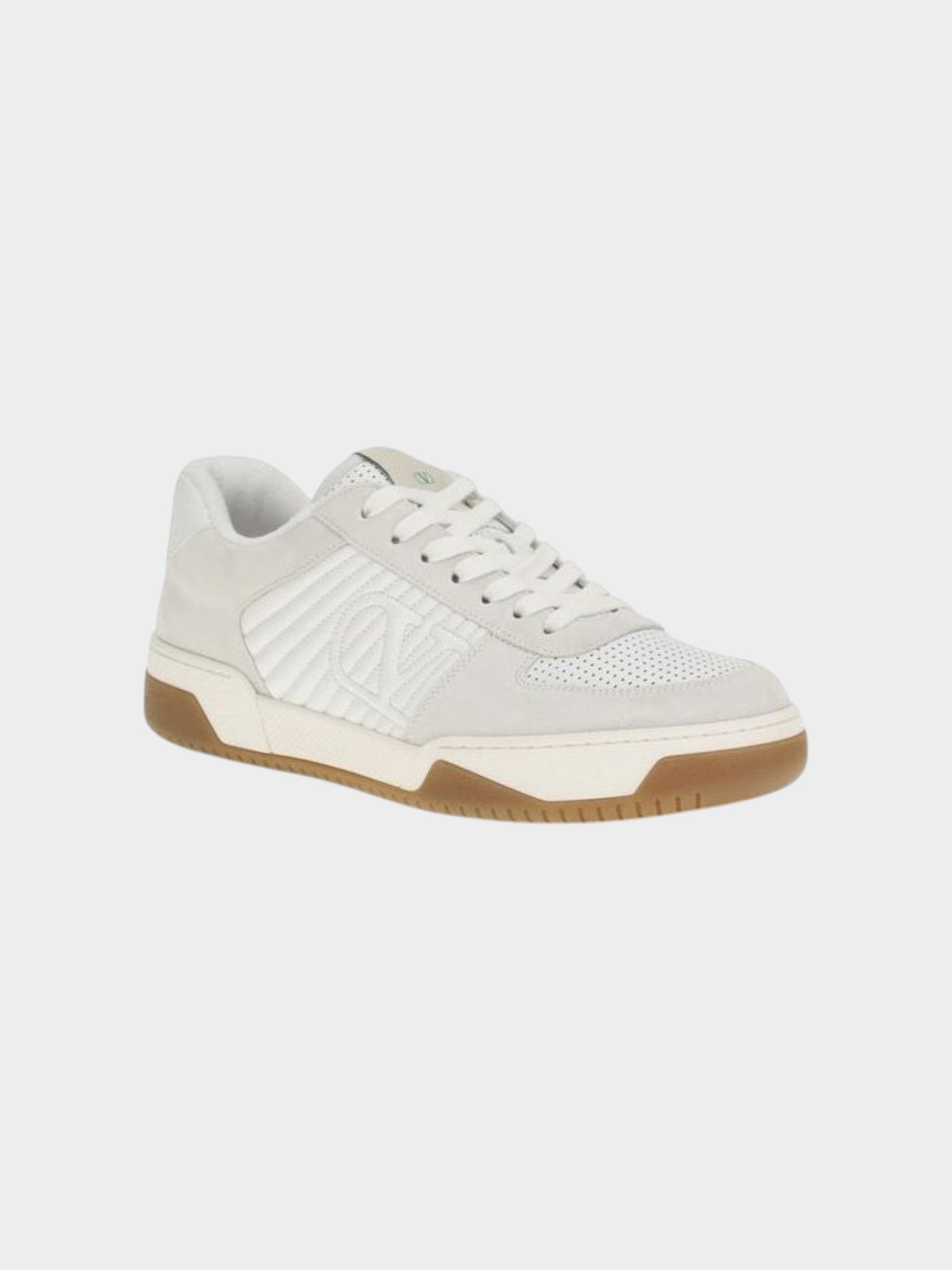Valentino Garavani White Calf Leather Bos Taurus Athletic Sneakers-thumbmail-2
