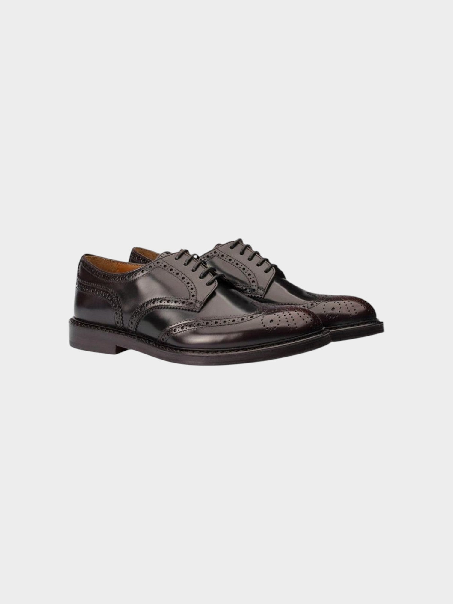 Doucal's Brown Leather Oxfords And Derbies-thumbmail-2