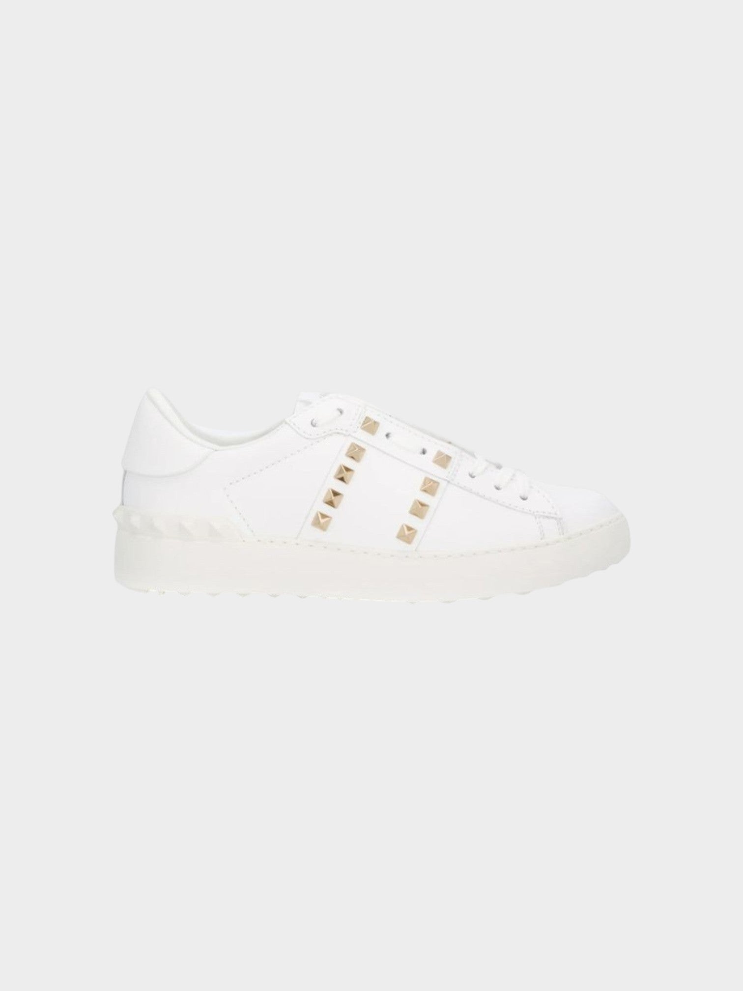 Valentino Garavani White Leather Low Top Sneakers