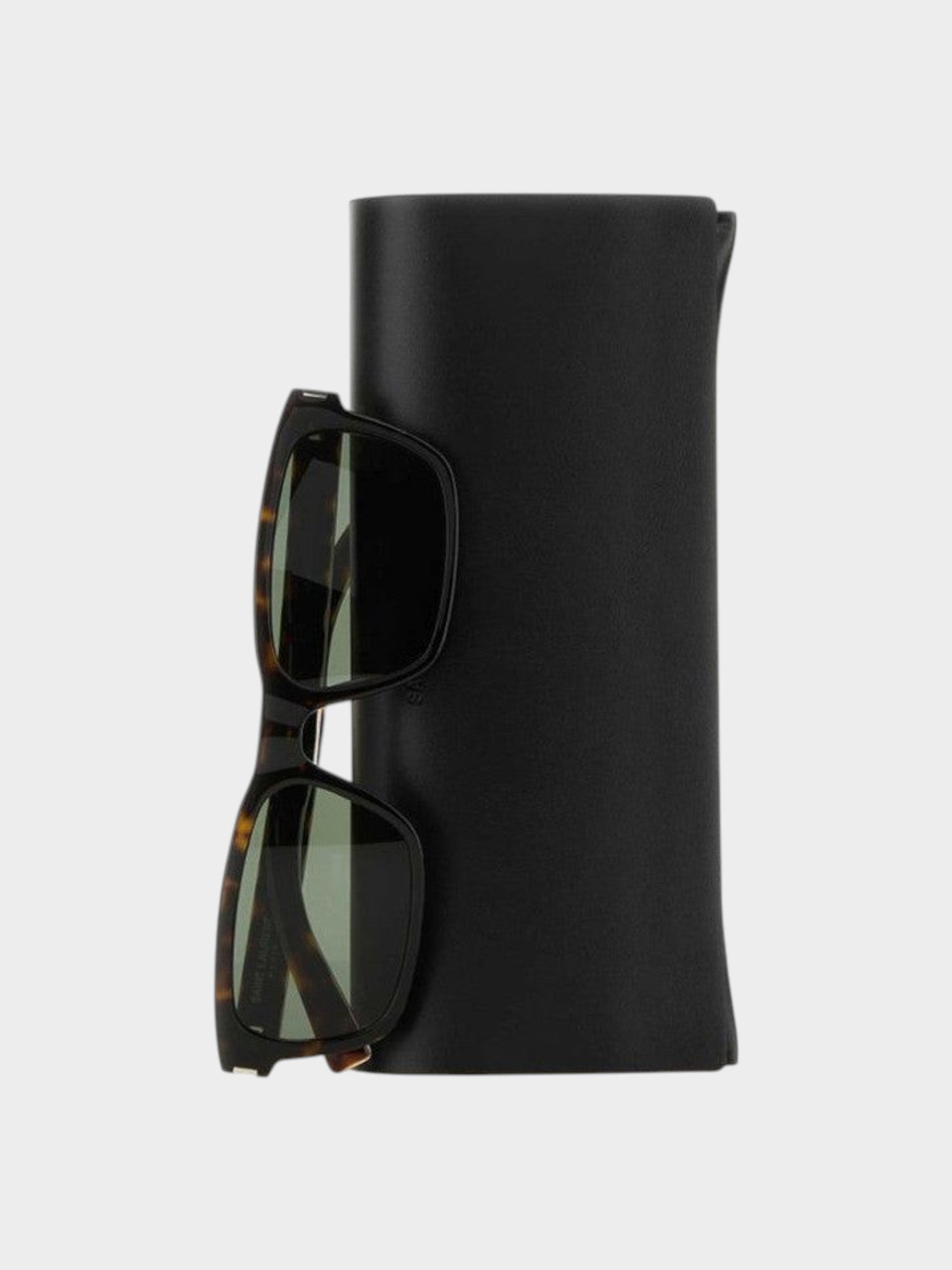 Saint Laurent Brown Acetate Sunglasses-thumbmail-3