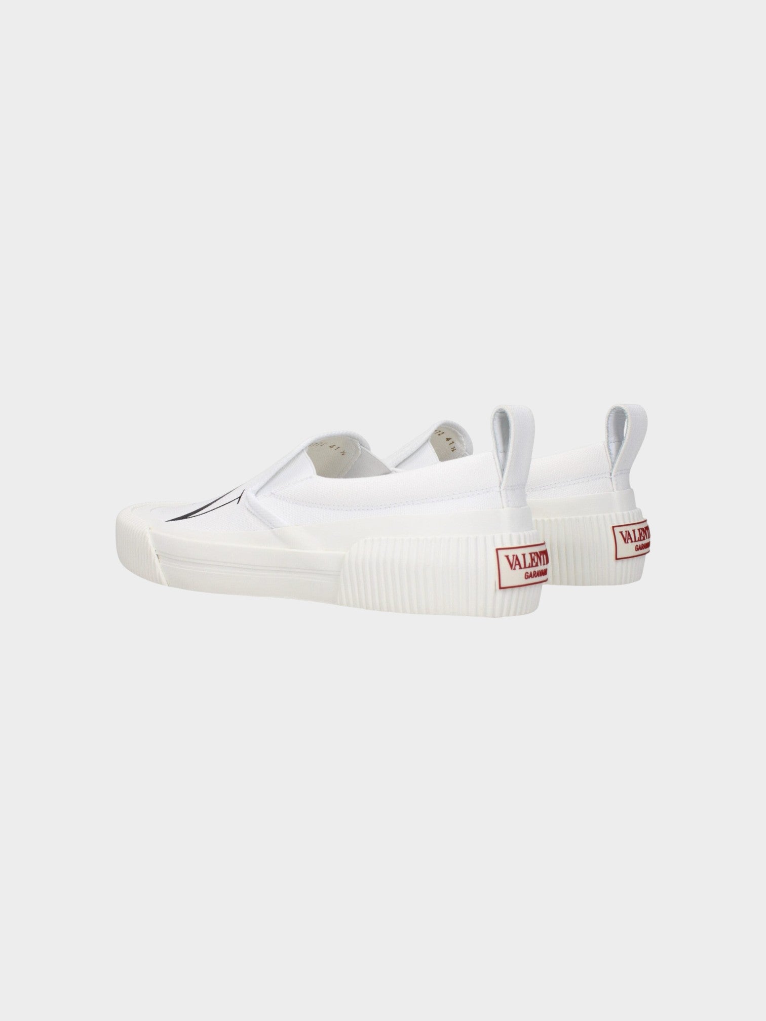 Valentino Garavani Blue Fabric Slip-On Loafers-thumbmail-4