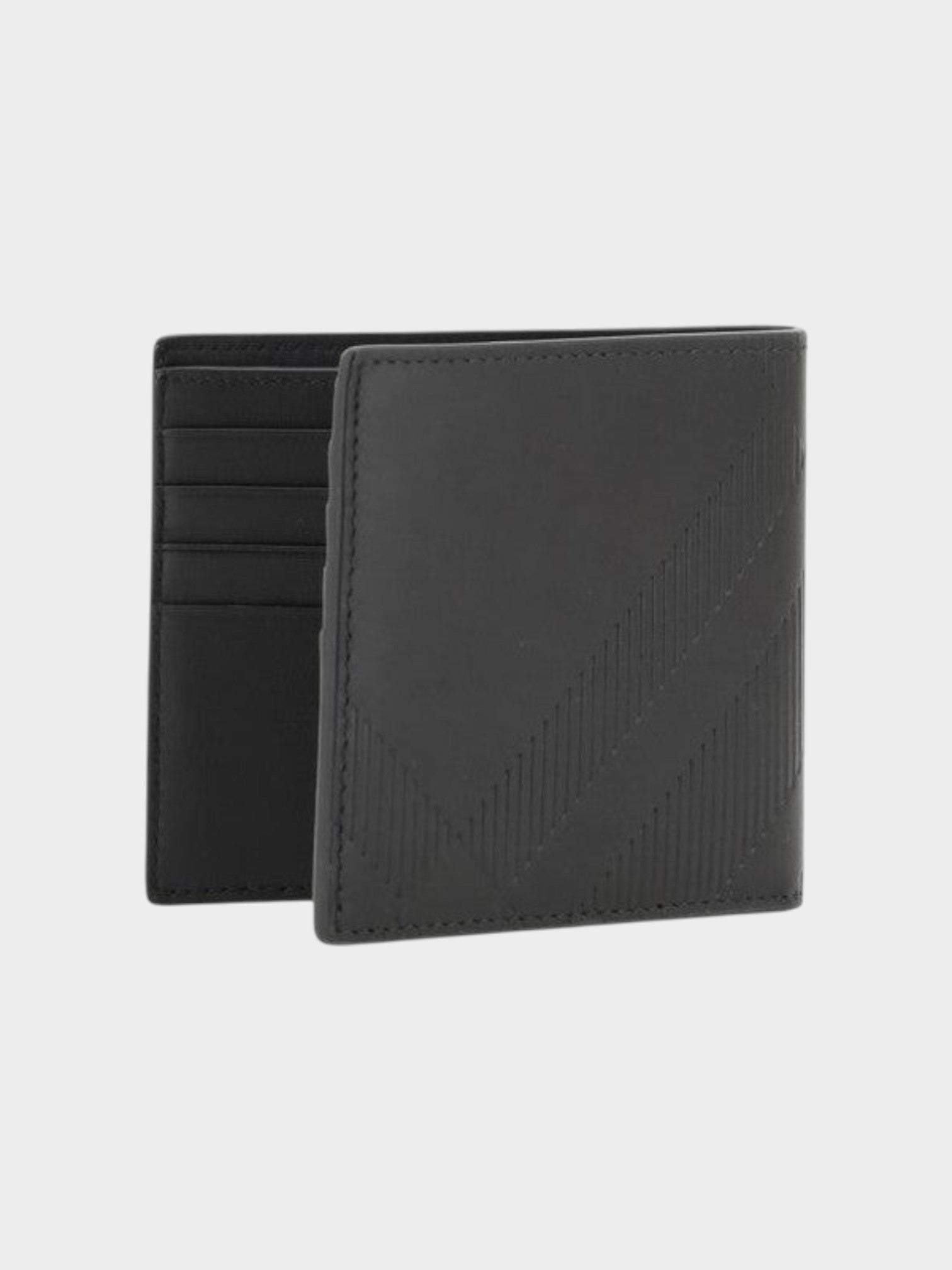 Burberry Black Calf Leather Bos Taurus Wallet-thumbmail-2