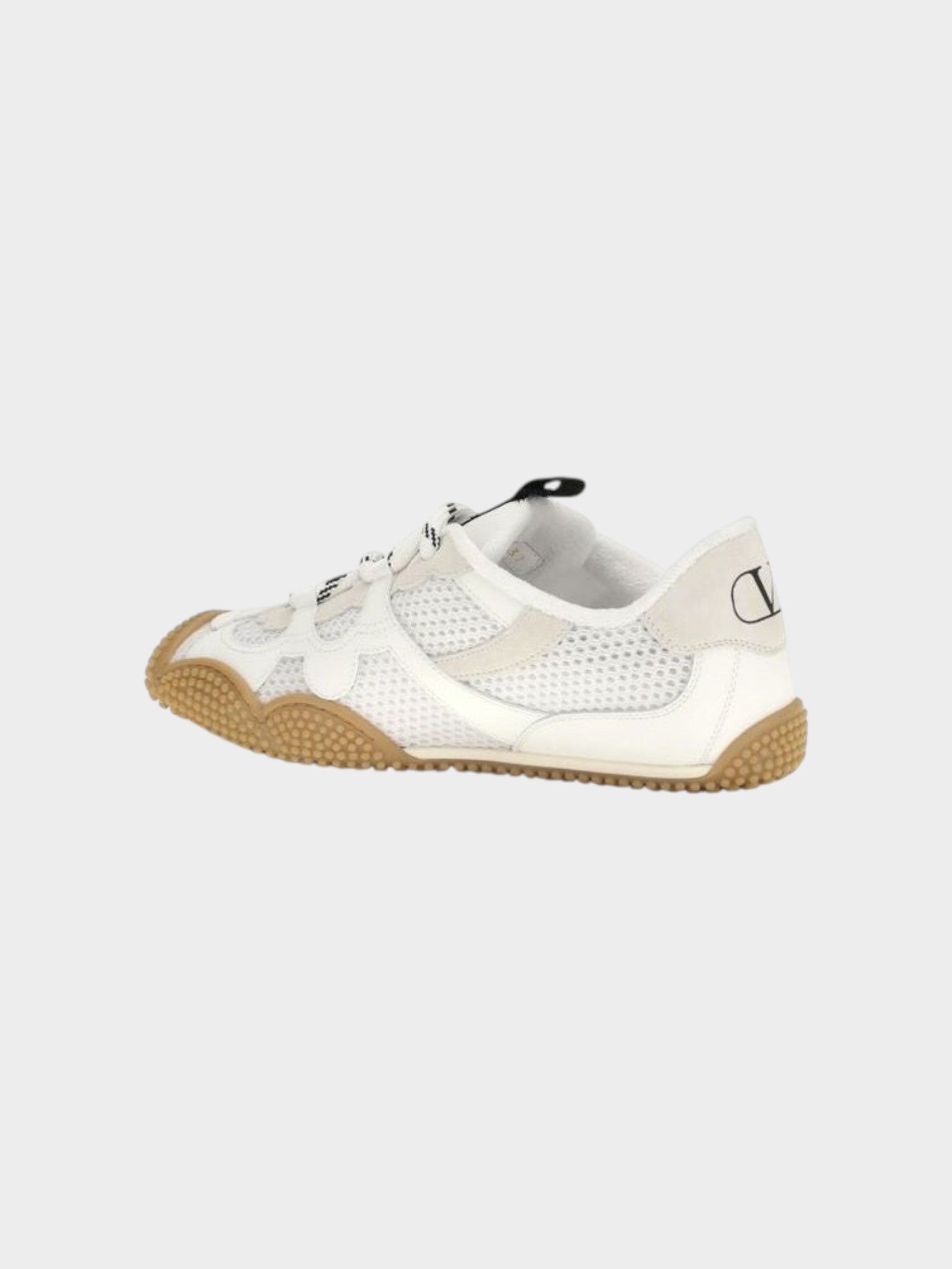 Valentino Garavani White Calf Leather Bos Taurus Athletic Sneakers-thumbmail-3