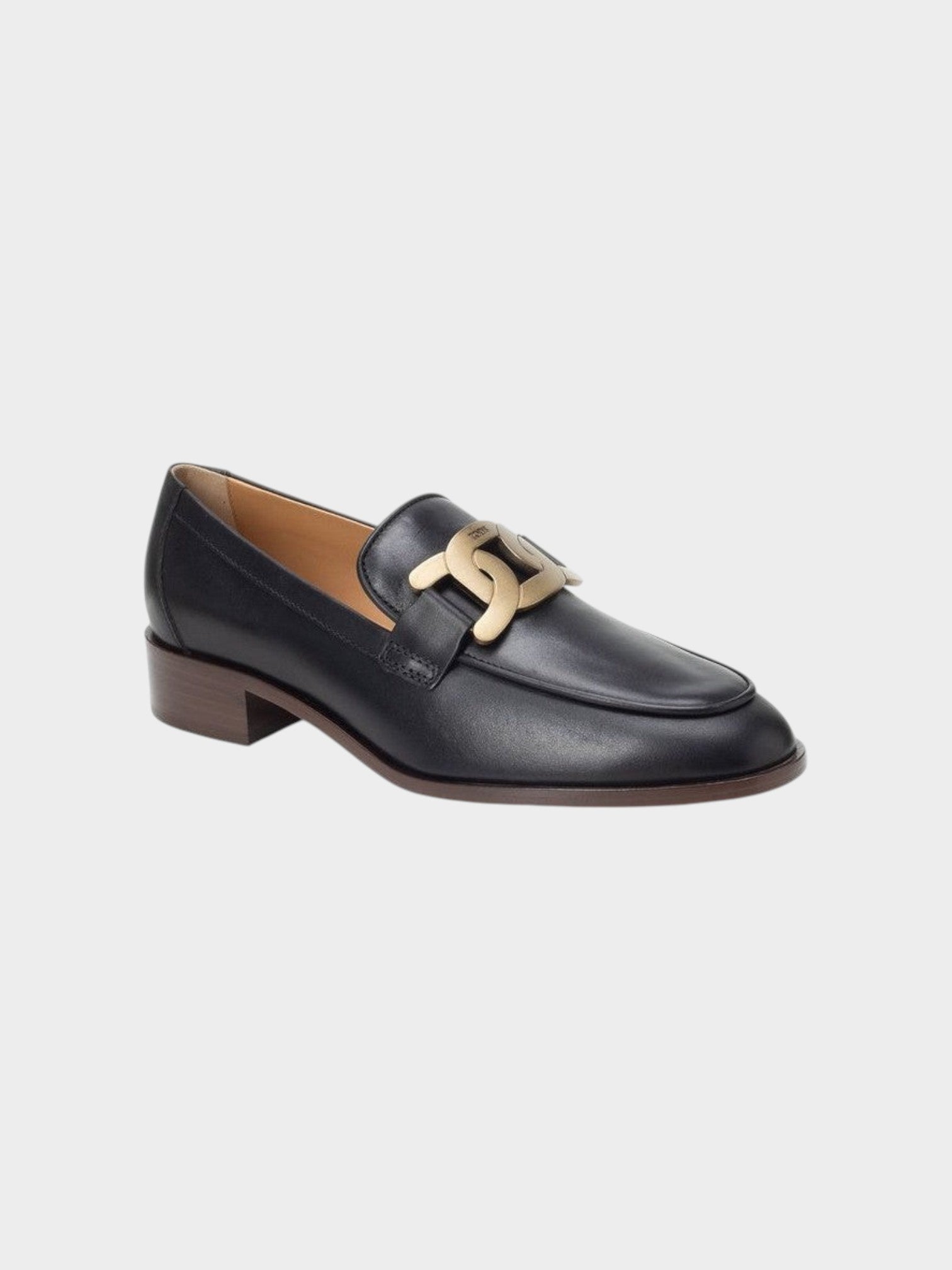 Tod's Black Calfskin Slip-On Loafers-thumbmail-2