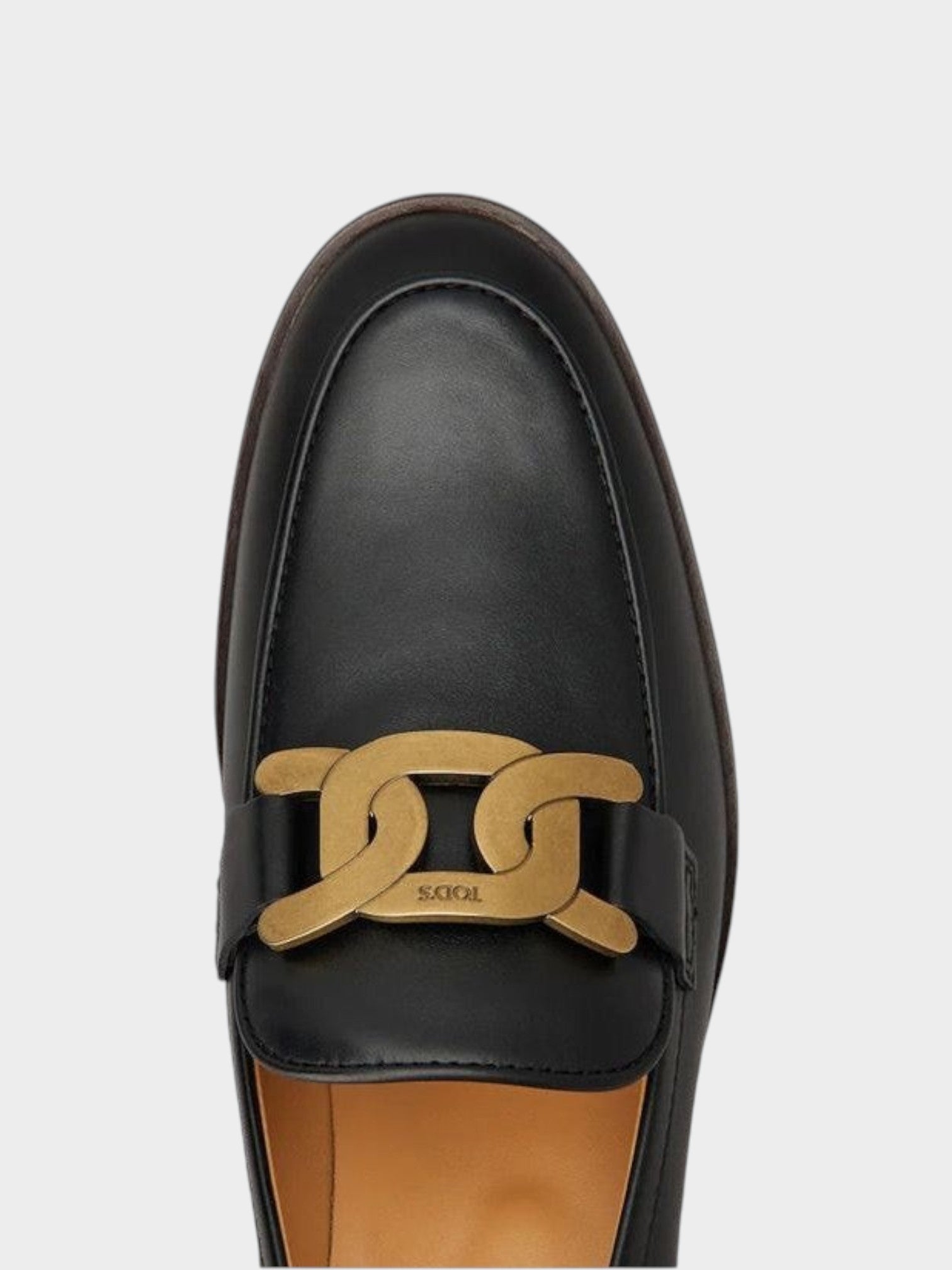 Tod's Black Calfskin Slip-On Loafers-thumbmail-4