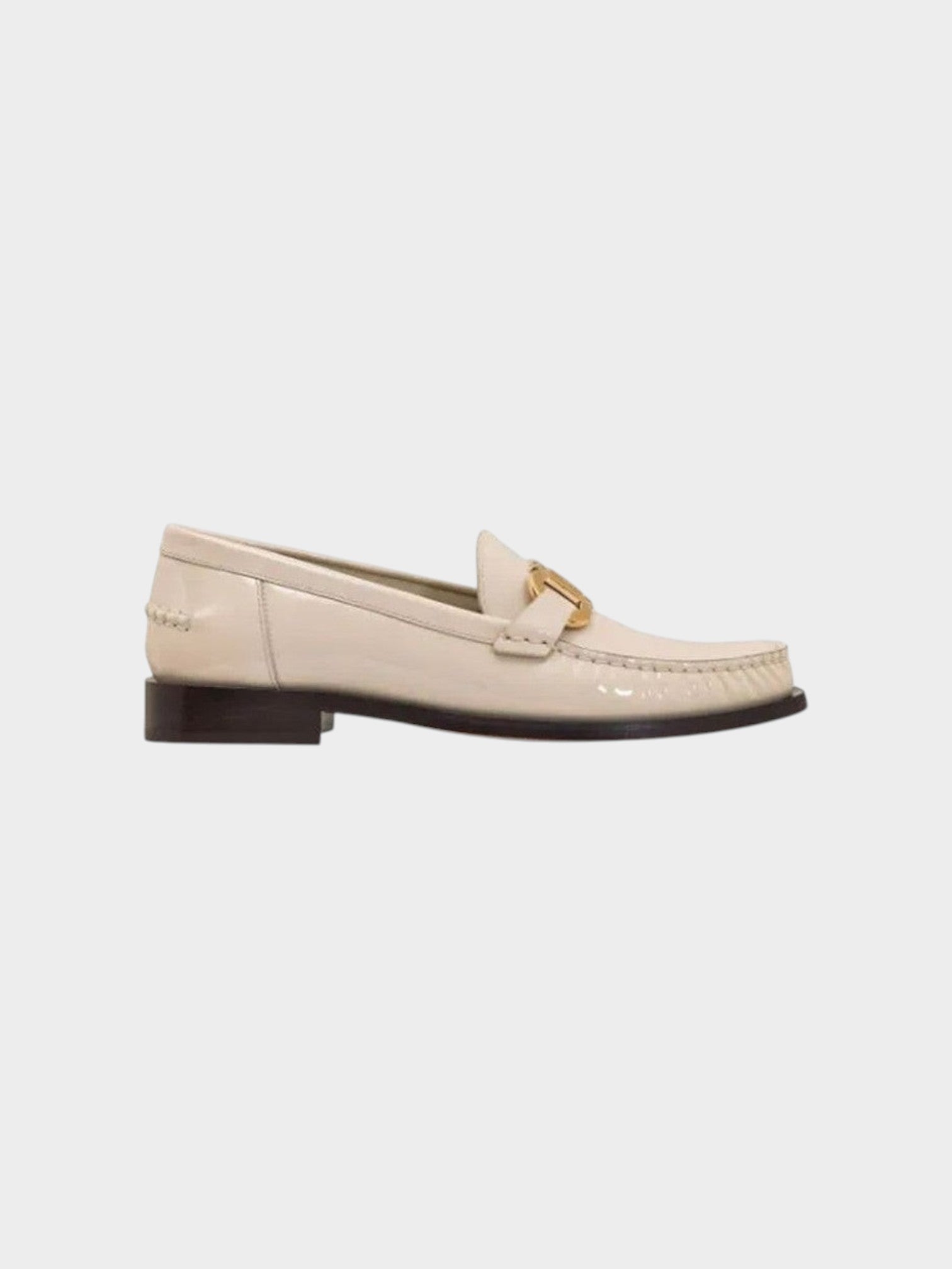 Salvatore Ferragamo White Calfskin Slip-On Loafers