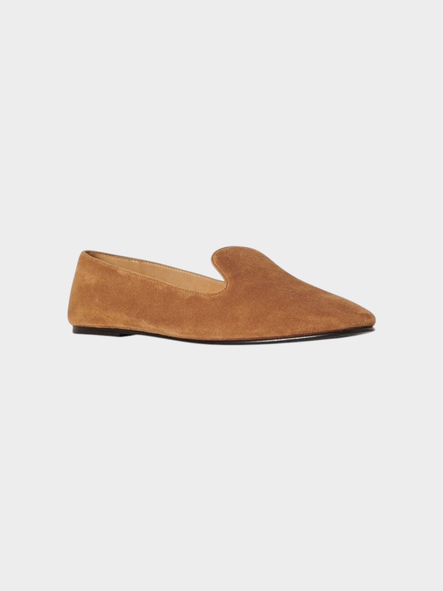 The Row Brown Calfskin Slip-On Loafers-thumbmail-2