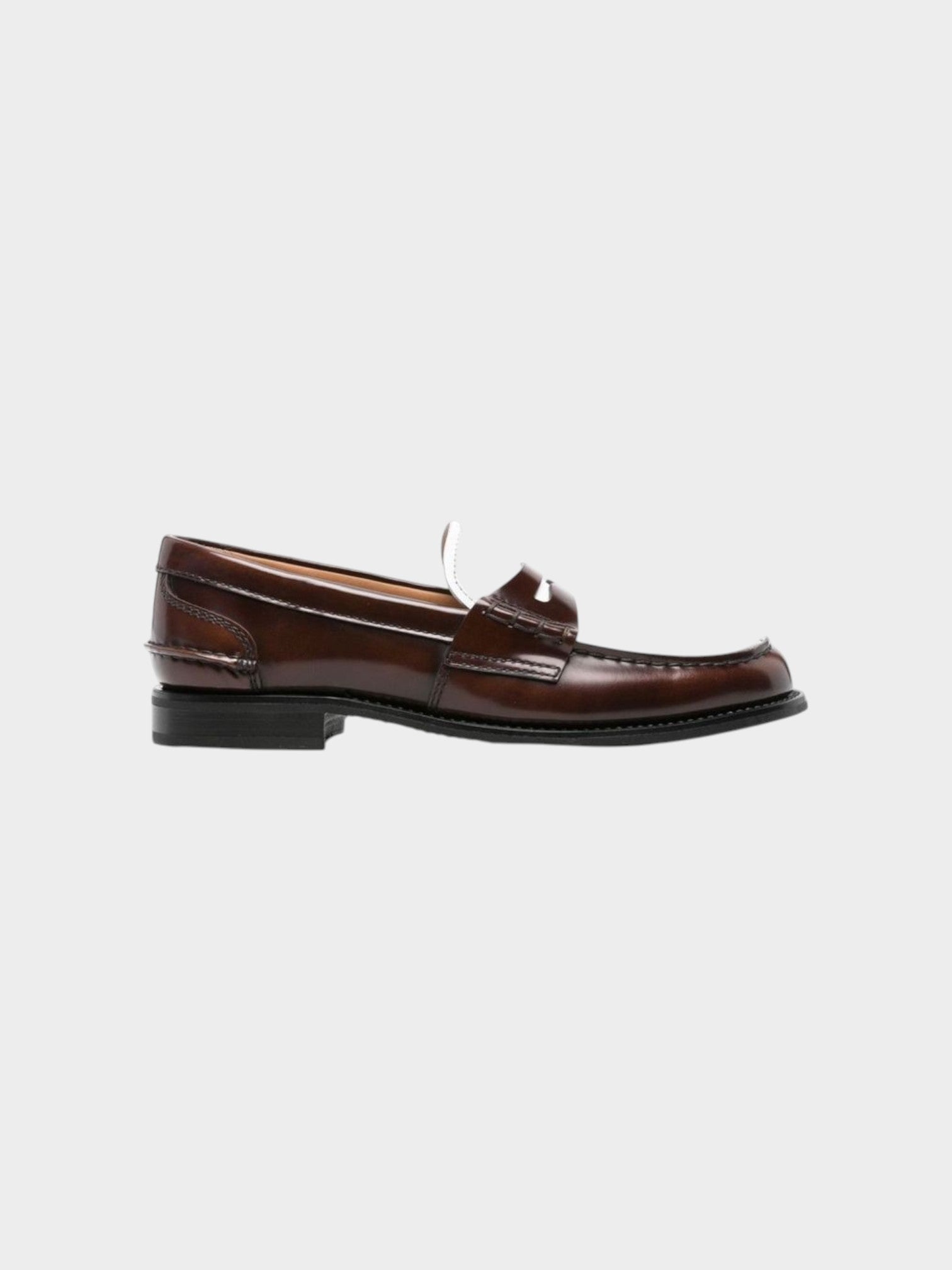 Church's Brown Calfskin Slip-On Loafers
