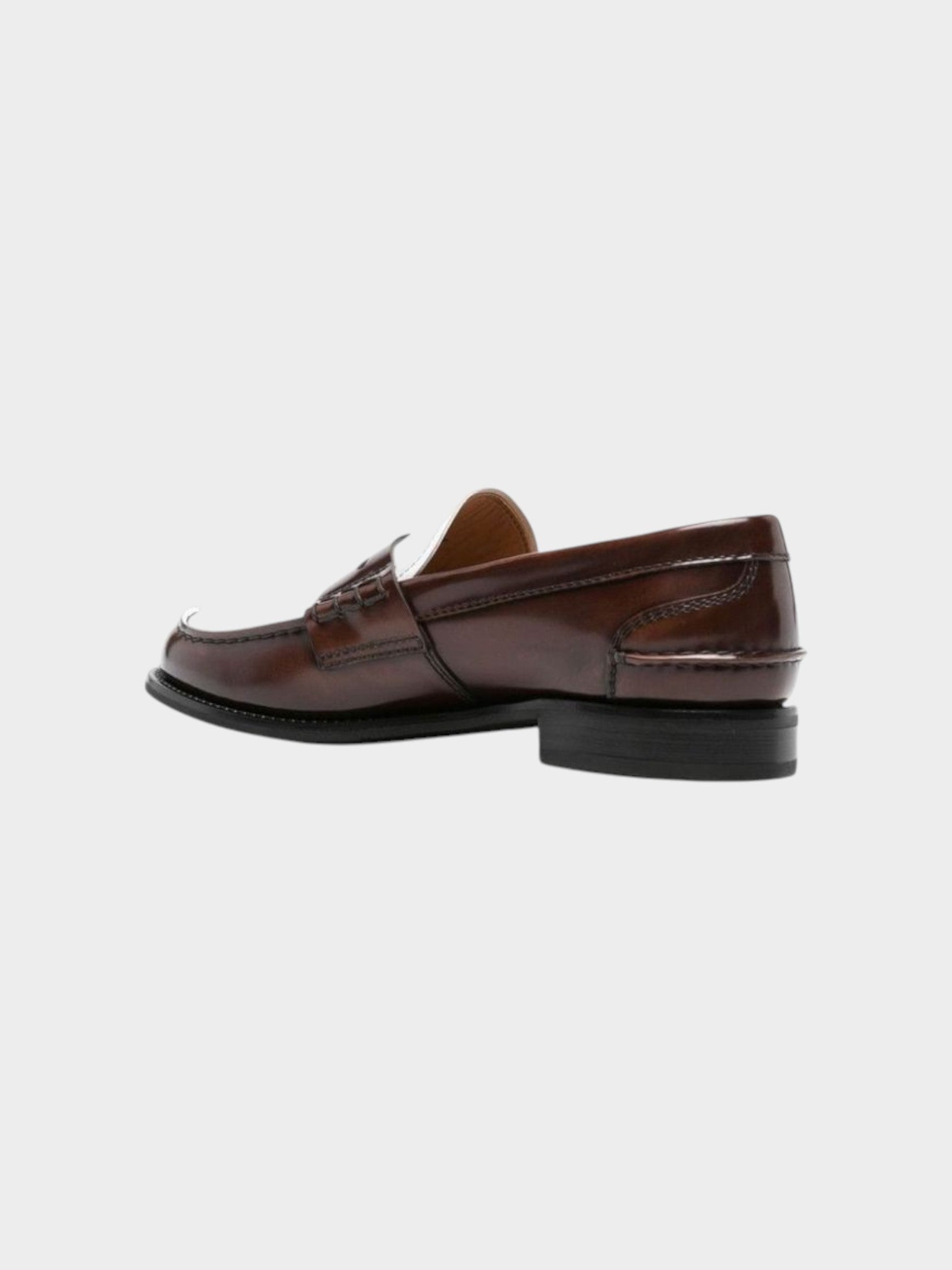 Church's Brown Calfskin Slip-On Loafers-thumbmail-3