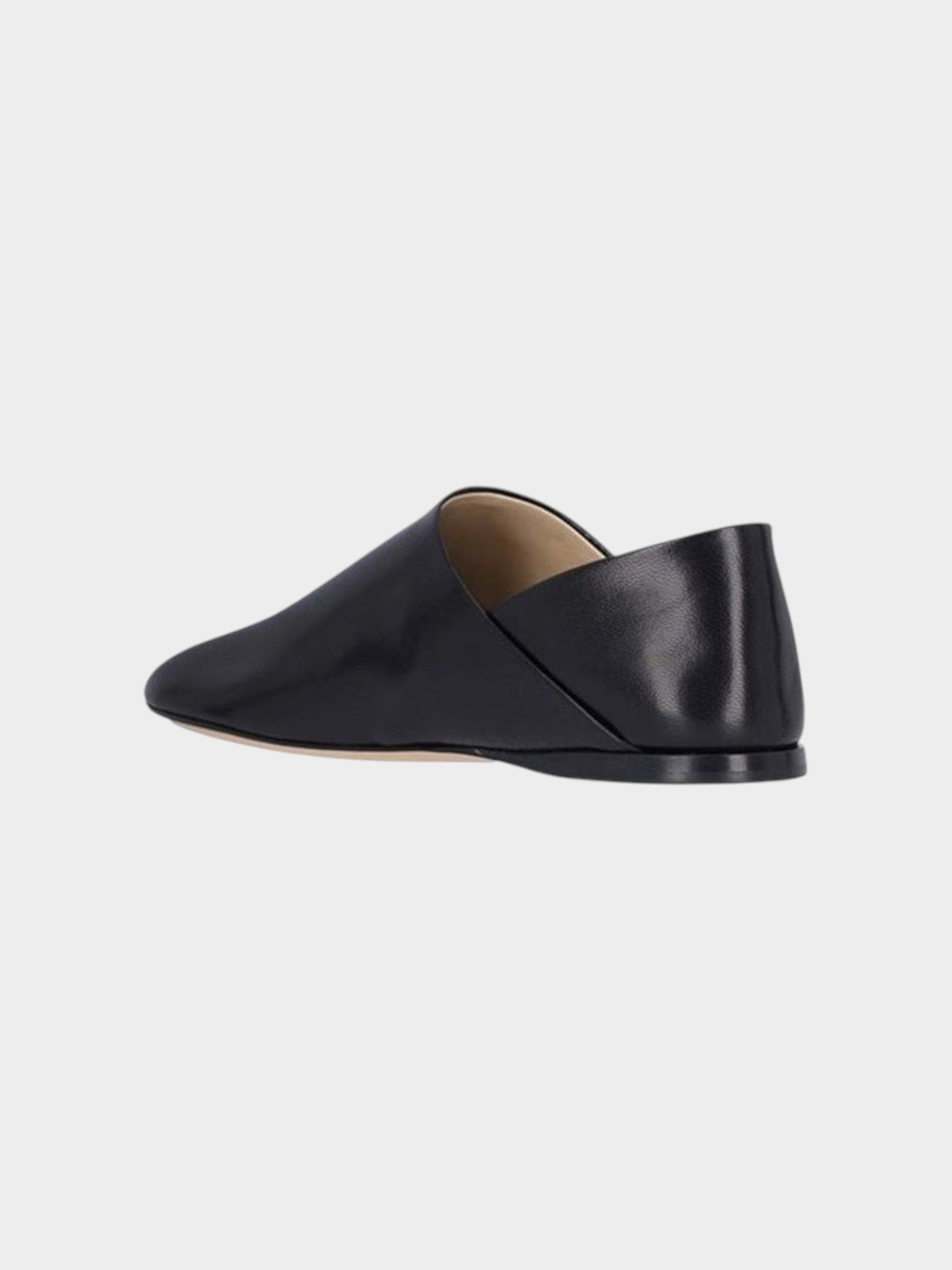 Loewe Black Lamb Leather Slip-On Loafers-thumbmail-3