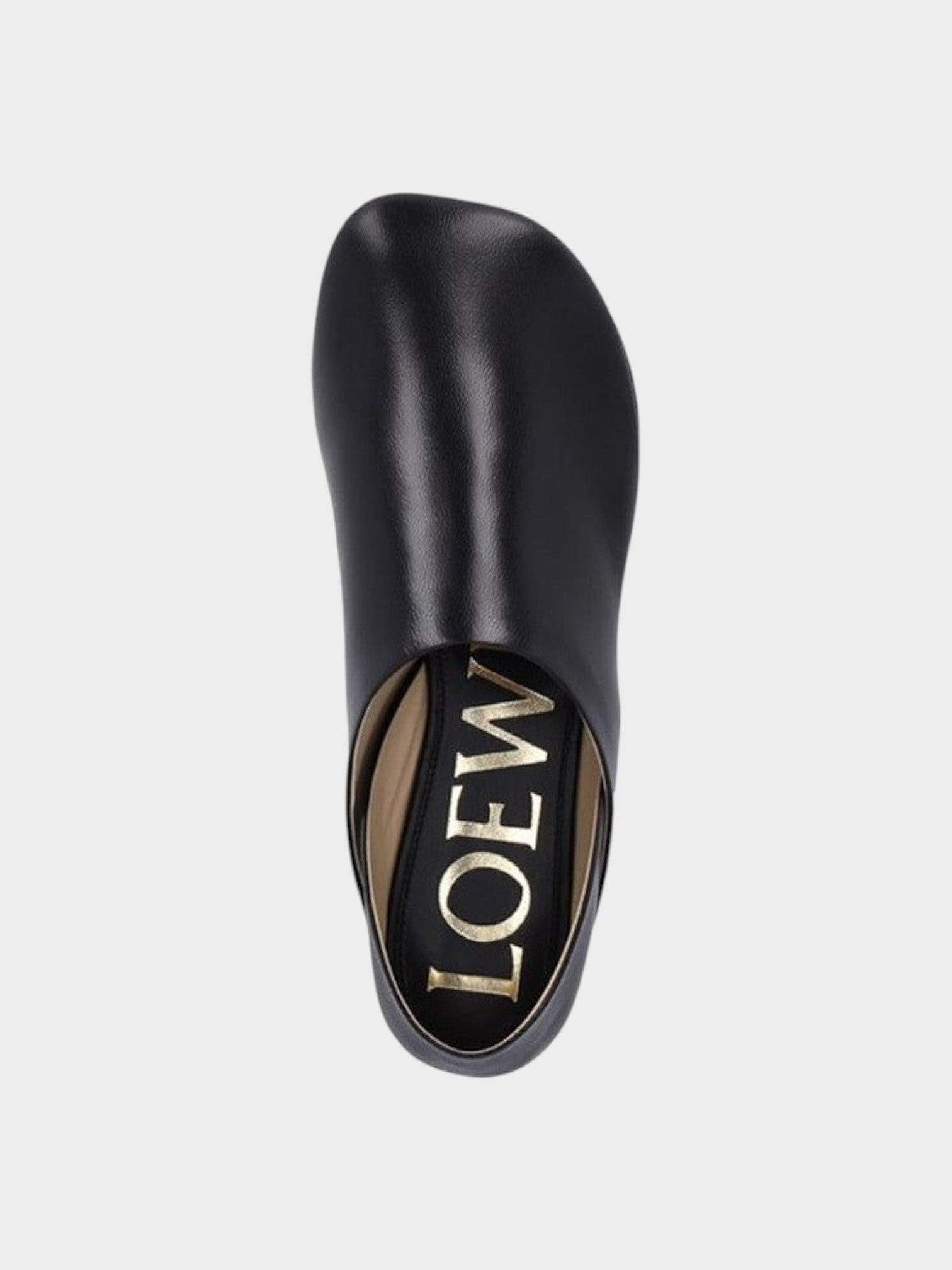 Loewe Black Lamb Leather Slip-On Loafers-thumbmail-4