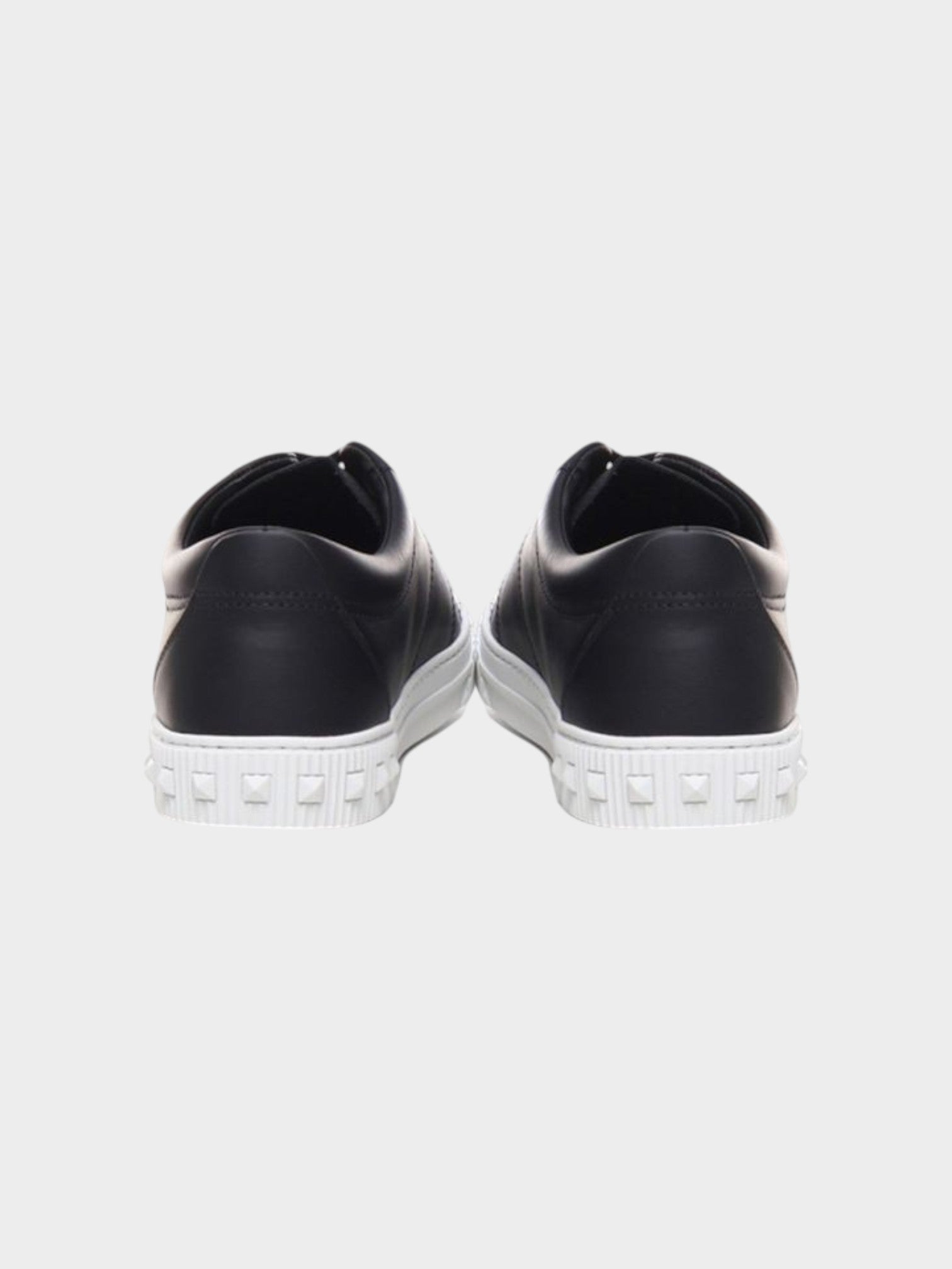 Valentino Garavani Black Calfskin Low Top Sneakers-thumbmail-3