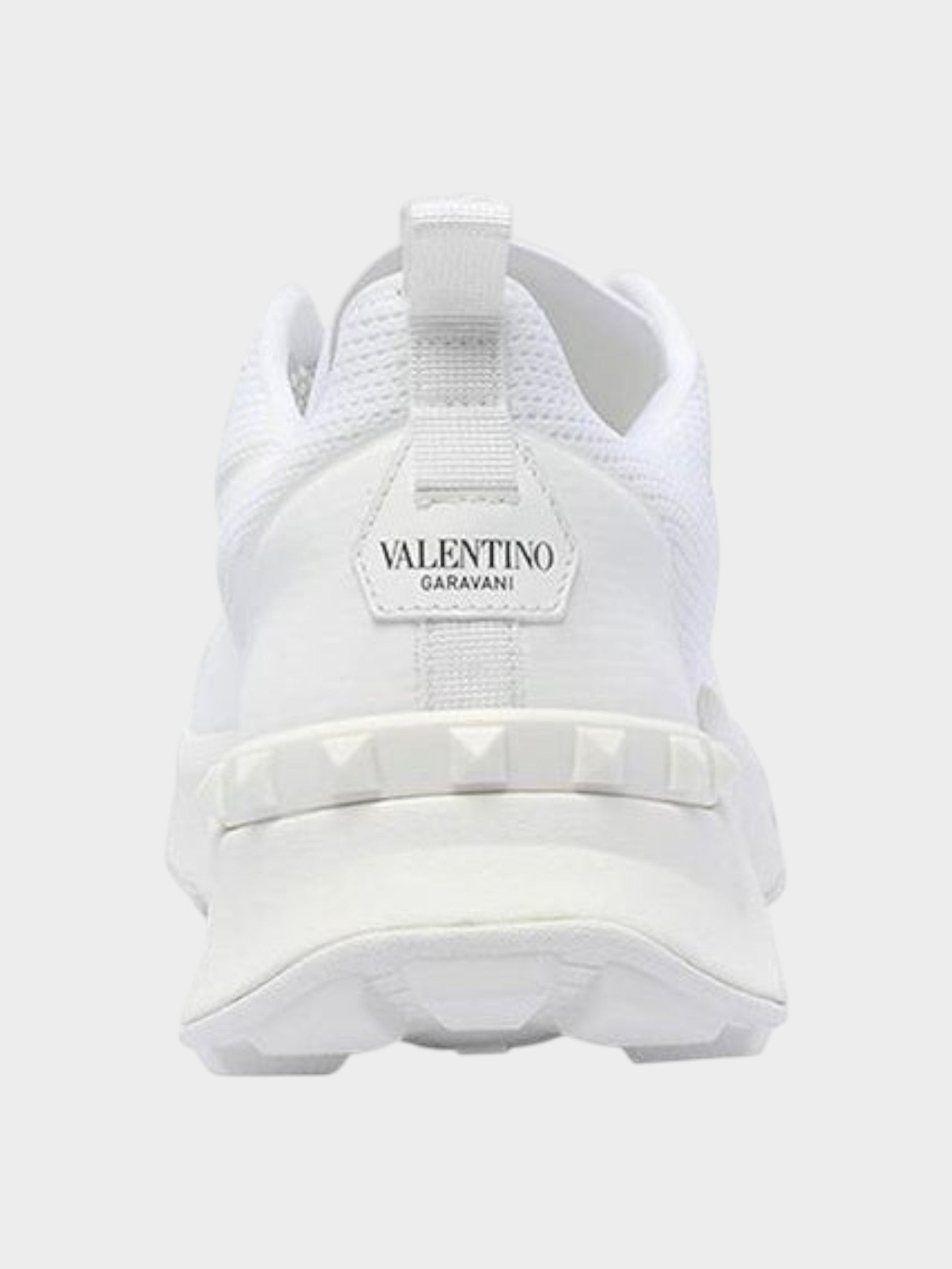Valentino Garavani White Fabric Athletic Sneakers-thumbmail-4