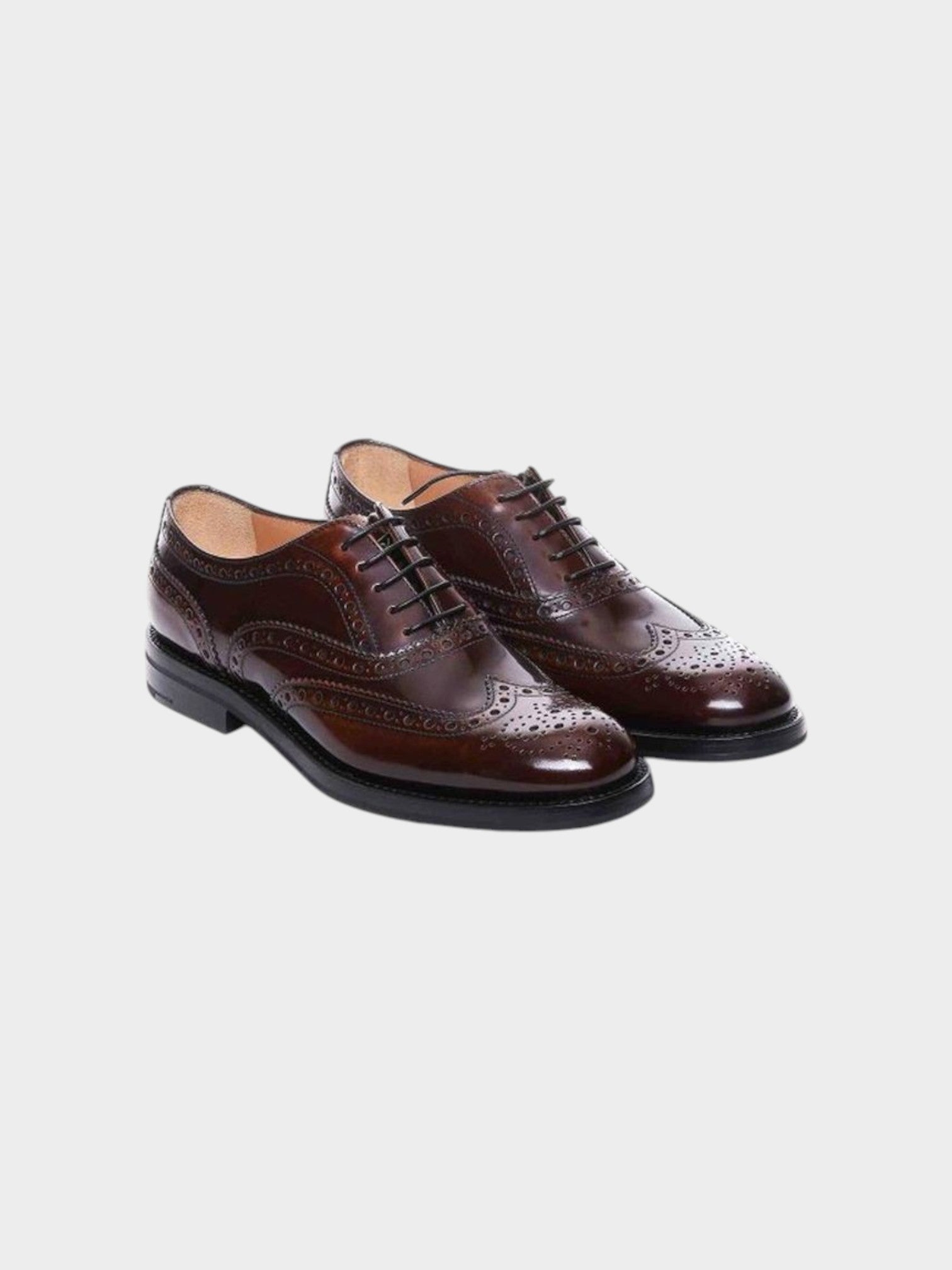 Church's Brown Calfskin Oxfords And Derbies-thumbmail-2