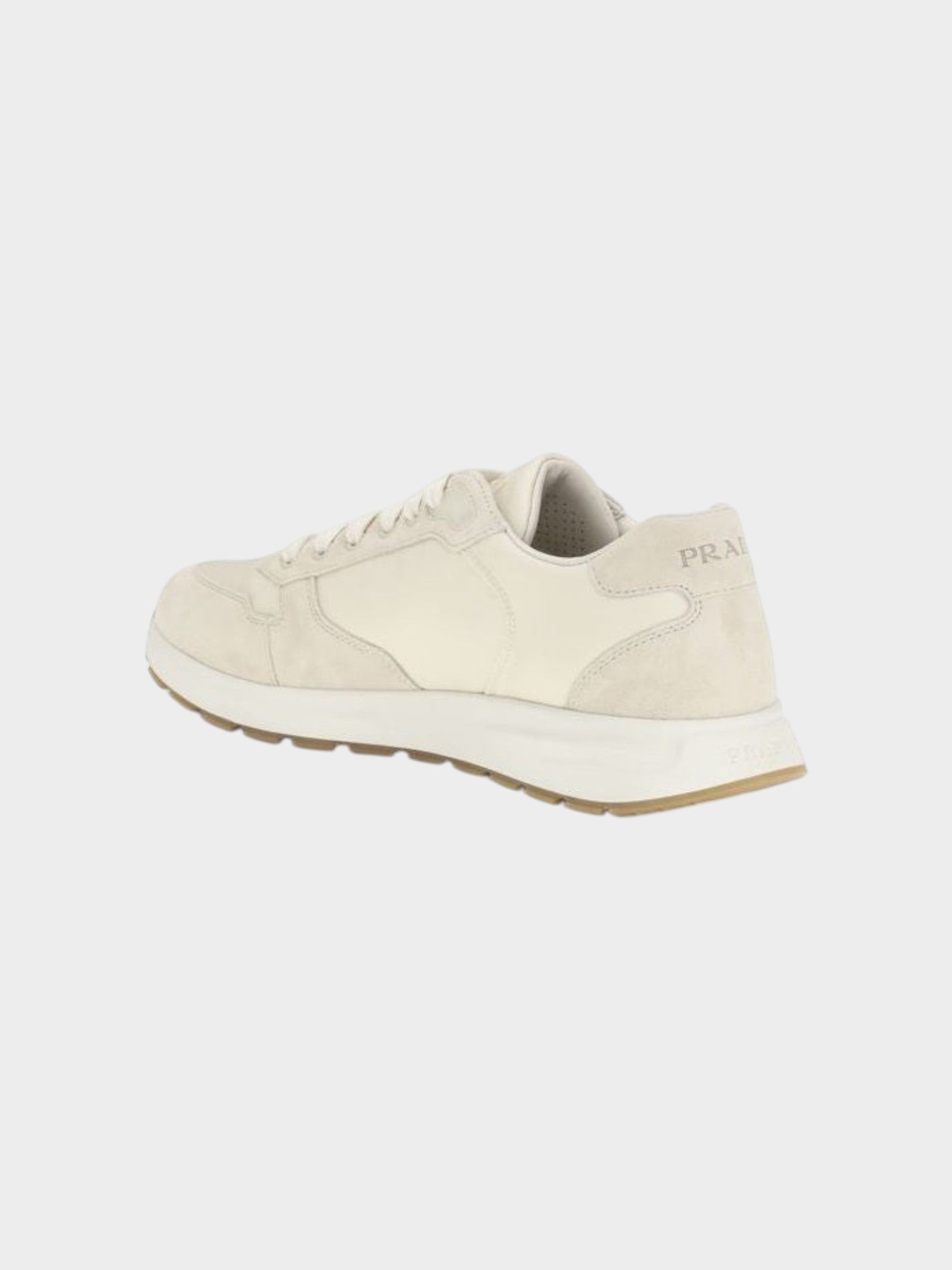 Prada Beige Nylon Low Top Sneakers-thumbmail-3