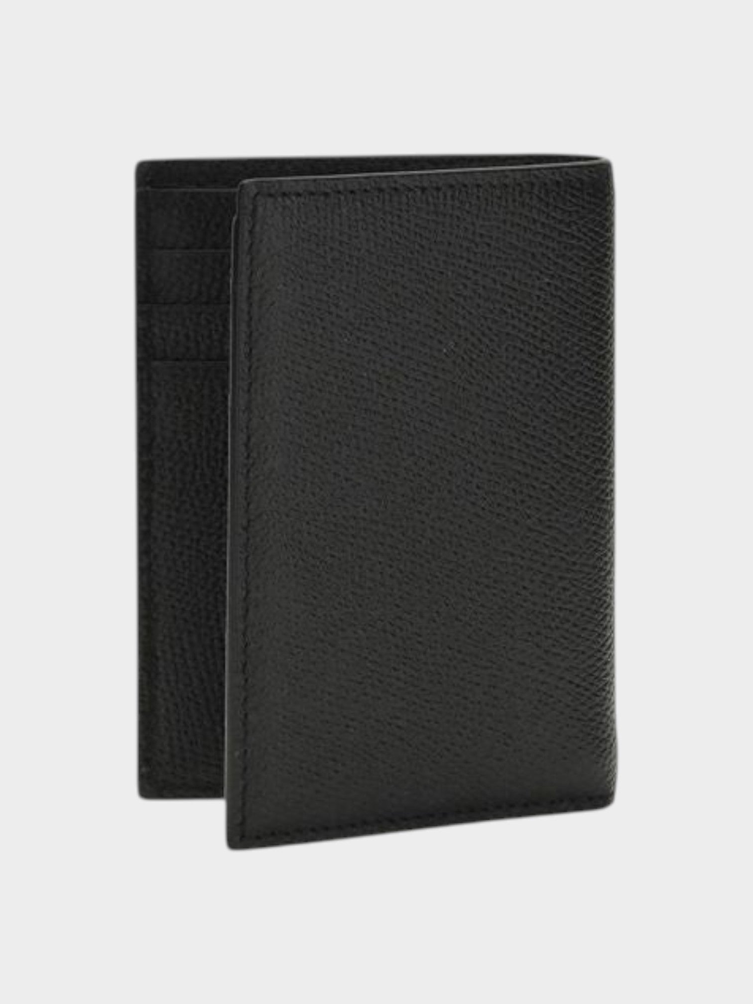 Valentino Garavani Black Calf Leather Bos Taurus Wallet-thumbmail-2