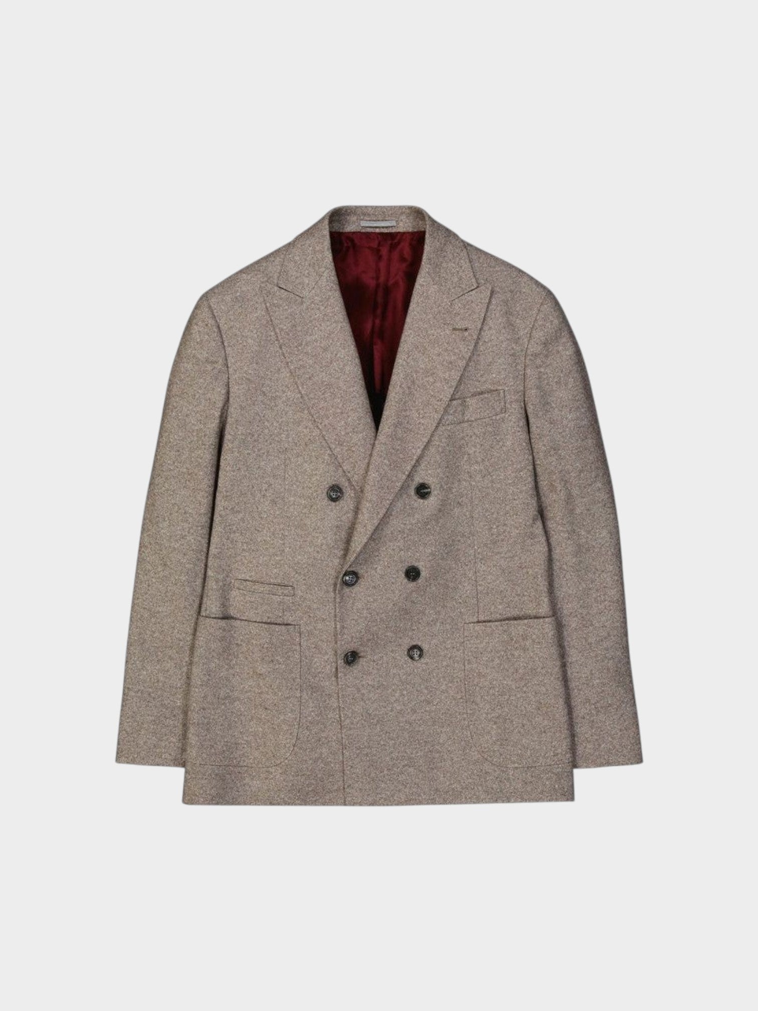 Brunello Cucinelli Beige Cashmere Coat-thumbmail-1