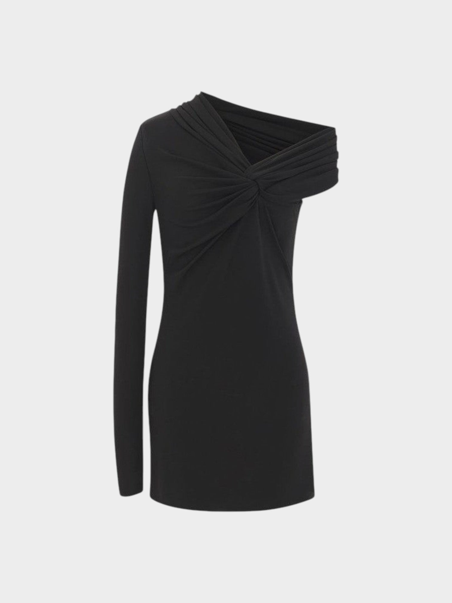 Saint Laurent Black Viscose Casual Dress