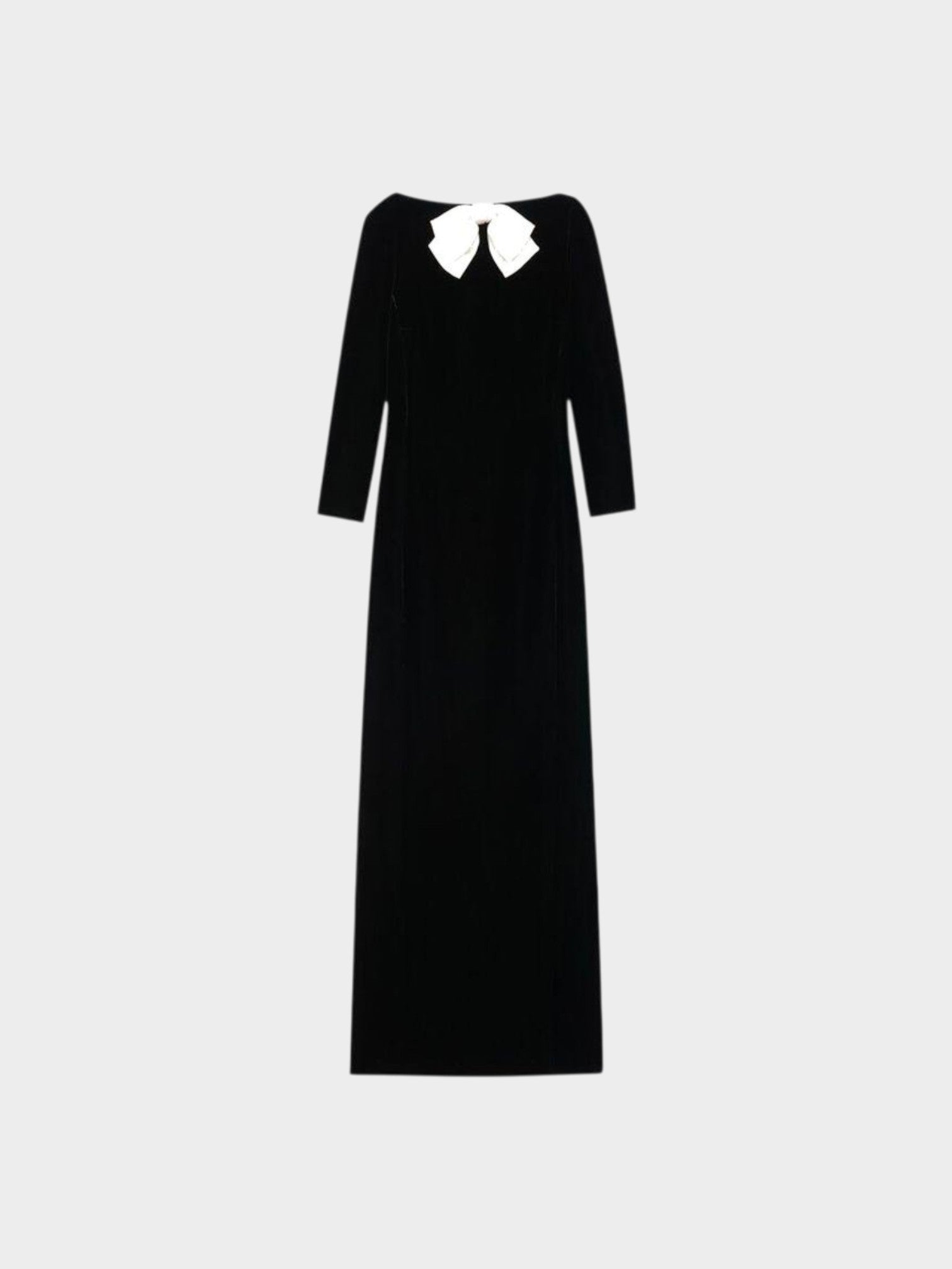 Saint Laurent Black Viscose Casual Dress