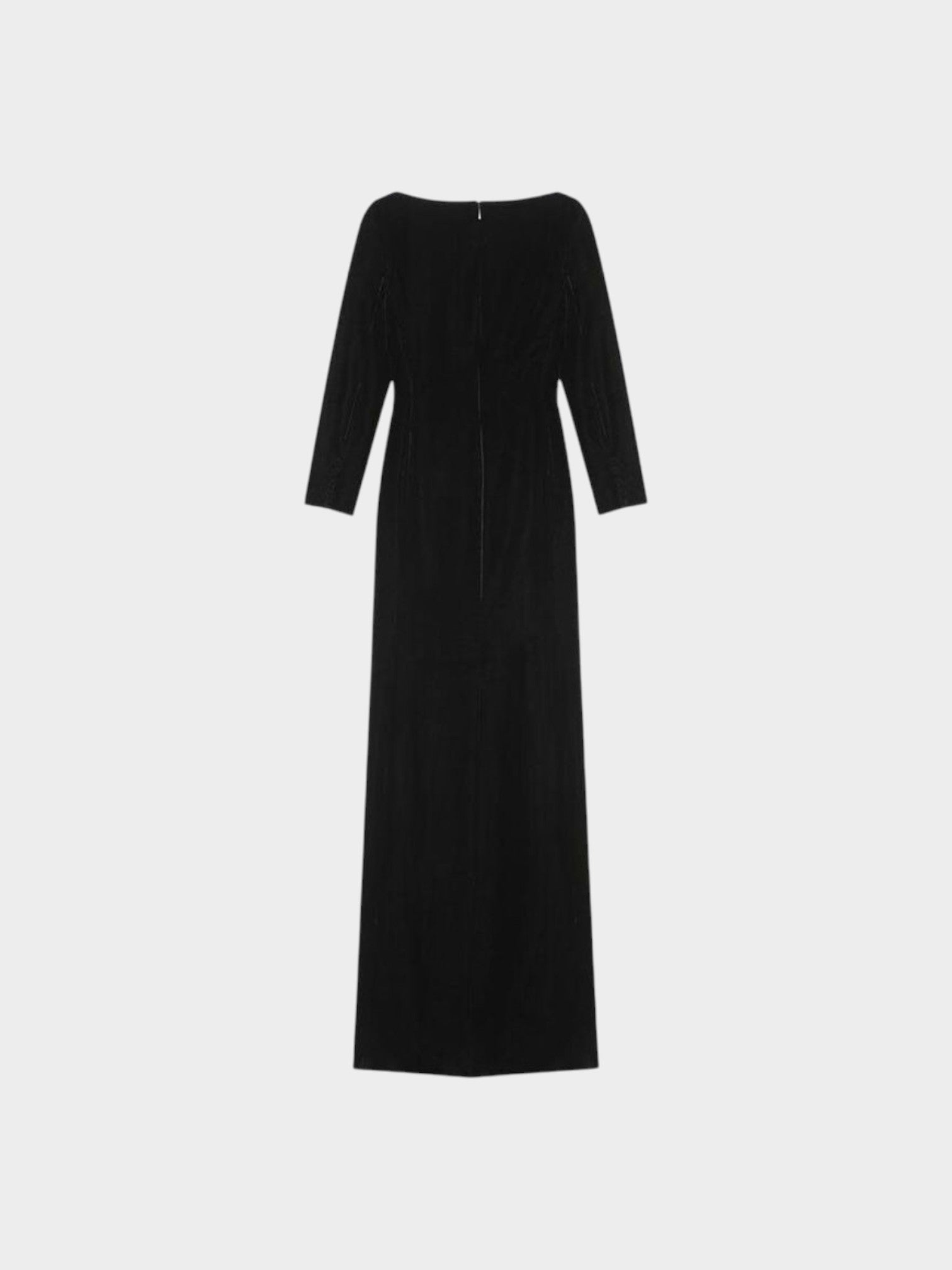 Saint Laurent Black Viscose Casual Dress-thumbmail-2