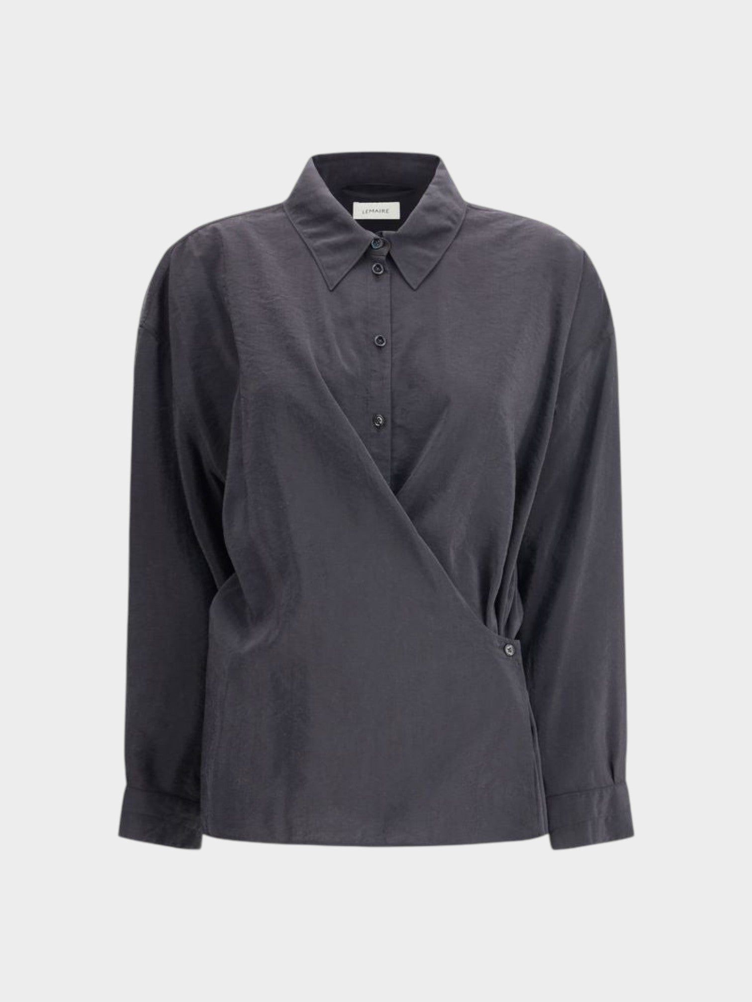 Lemaire Black Silk Dress Shirt
