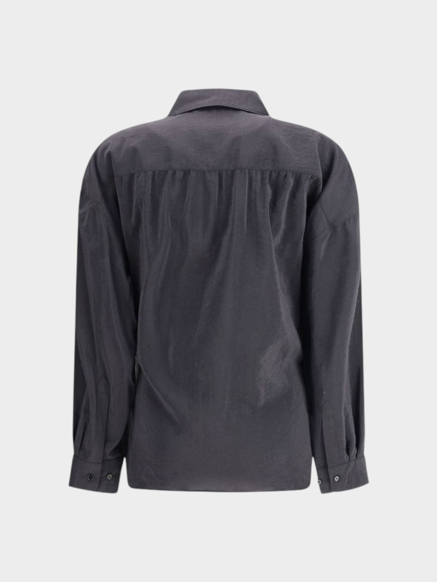 Lemaire Black Silk Dress Shirt-thumbmail-2