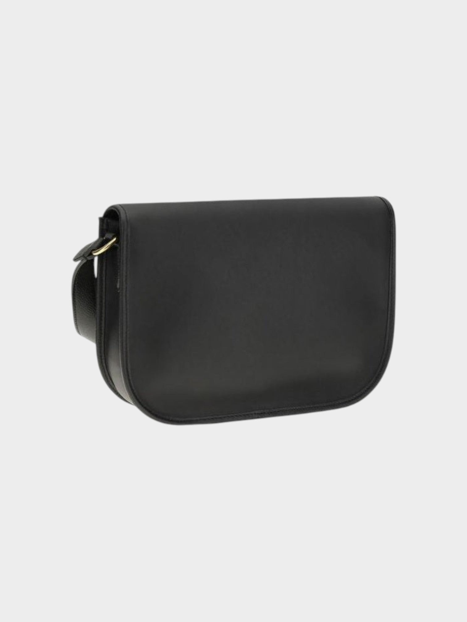 Valentino Garavani Black Calf Leather Bos Taurus Shoulder Bag-thumbmail-3