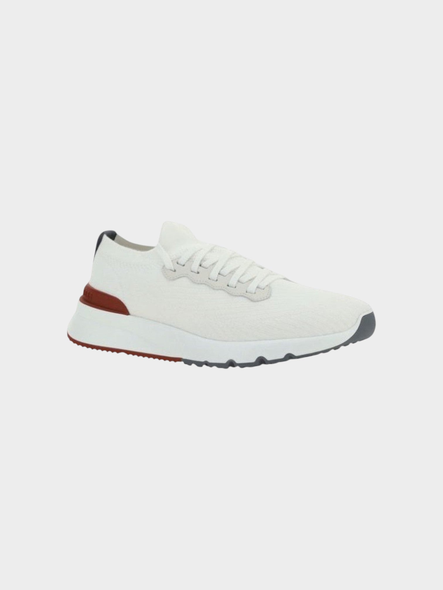 Brunello Cucinelli White Cotton Low Top Sneakers-thumbmail-2
