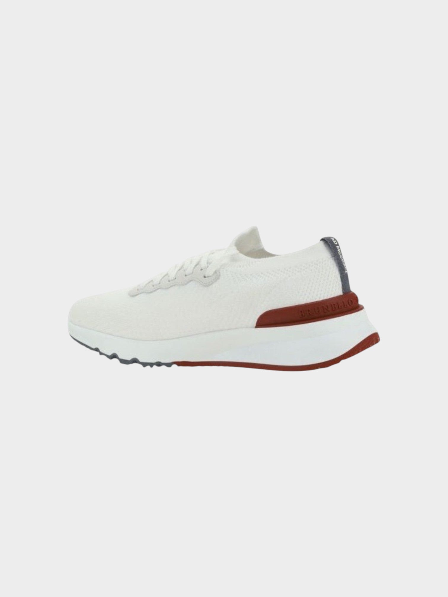 Brunello Cucinelli White Cotton Low Top Sneakers-thumbmail-3