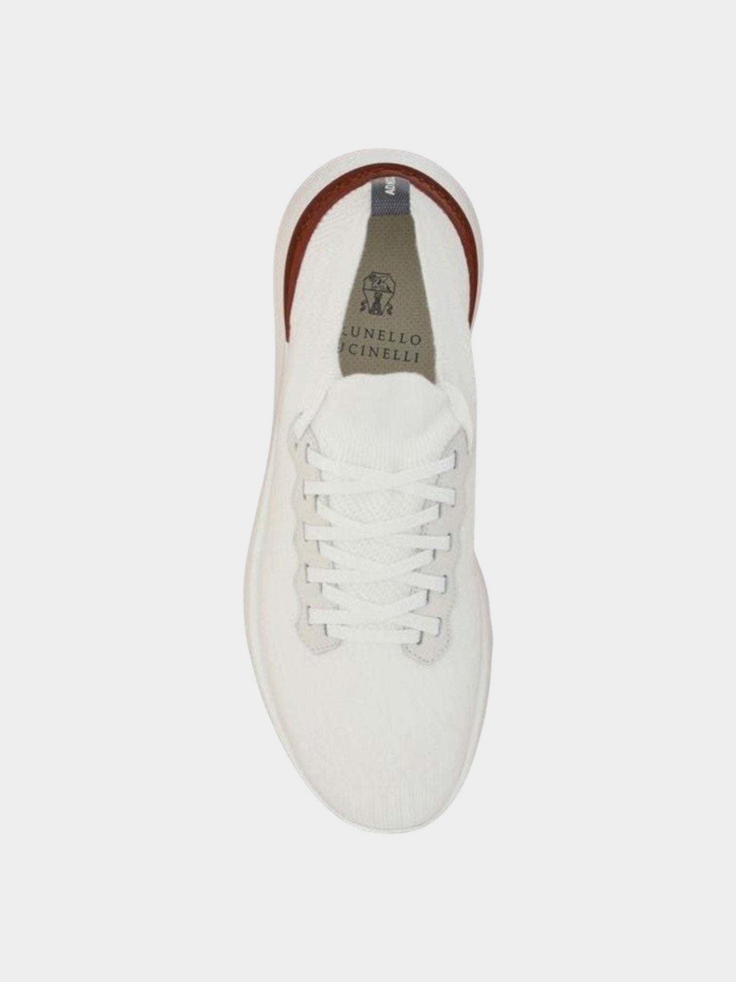 Brunello Cucinelli White Cotton Low Top Sneakers-thumbmail-4